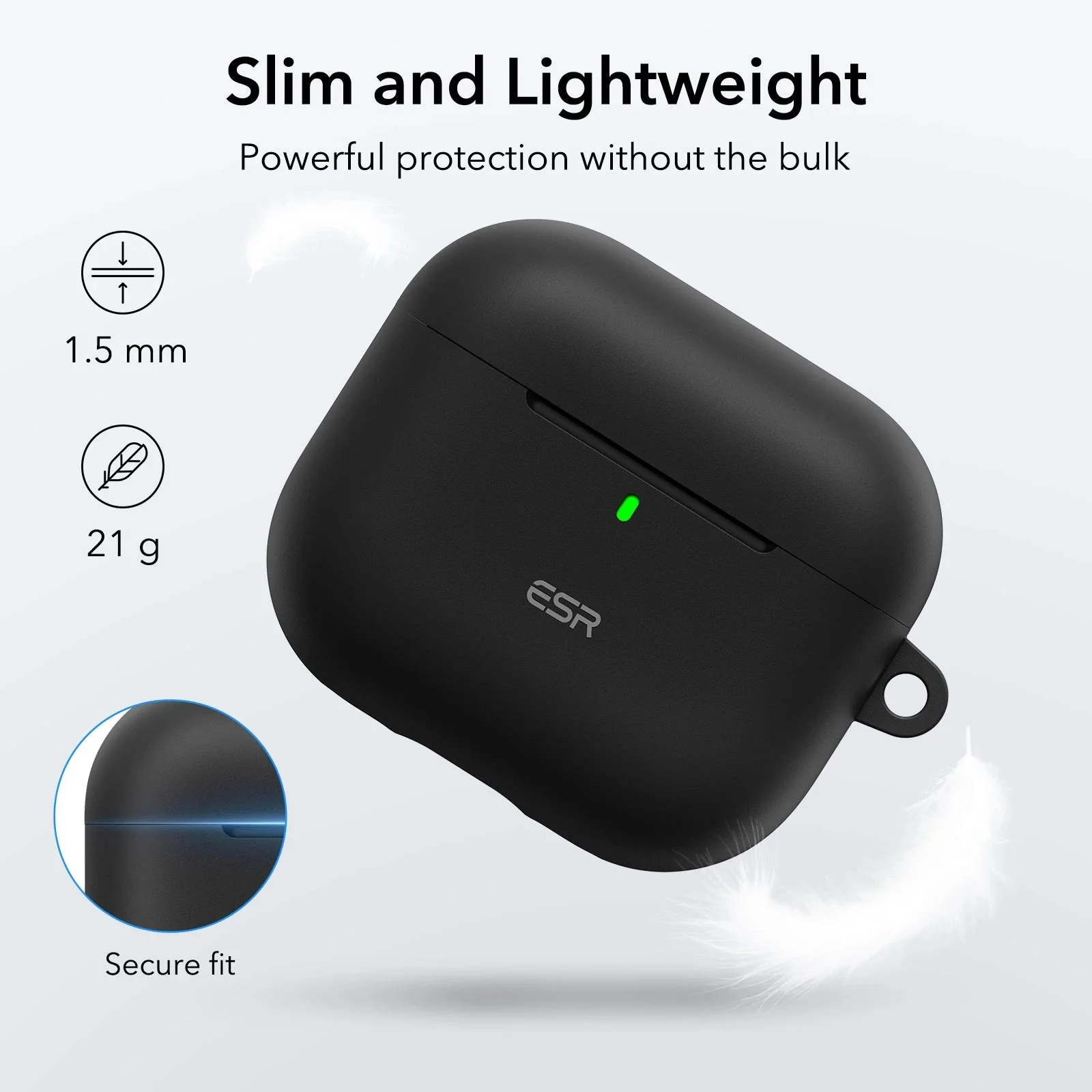 AirPods 4 Cloud Soft Case (HaloLock) - Black - Image 5