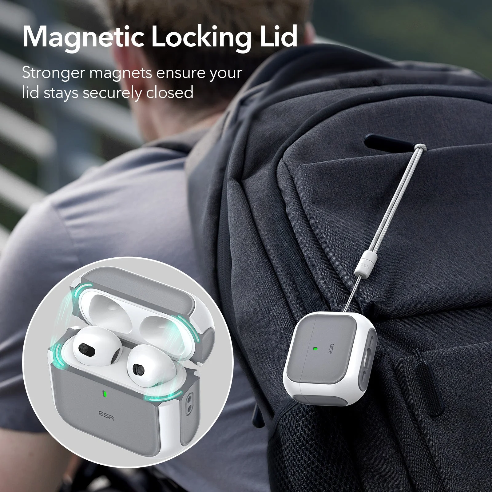 AirPods 4 Orbit Hybrid Case (HaloLock) - Blue - Image 3