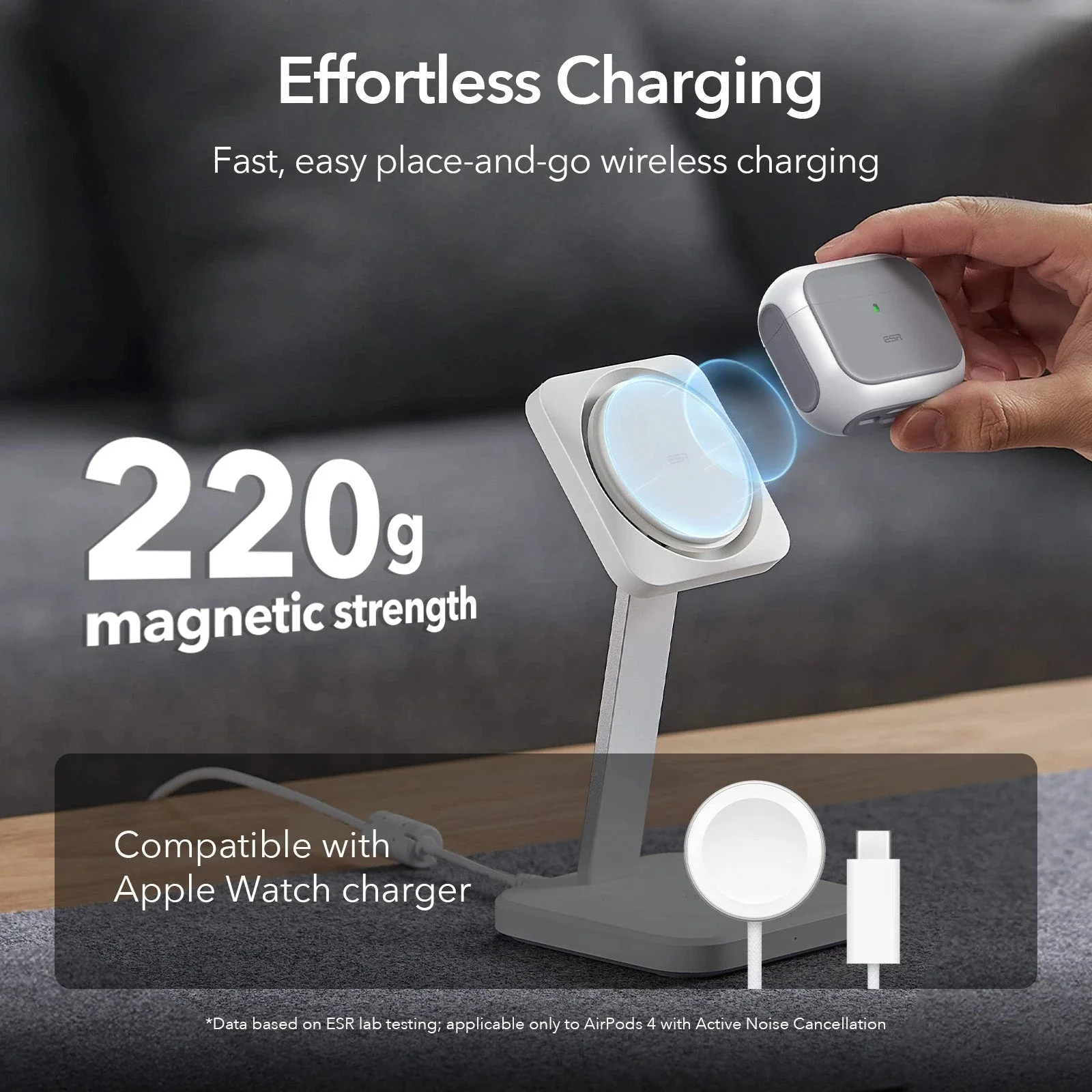 AirPods 4 Orbit Hybrid Case (HaloLock) - White - Image 4