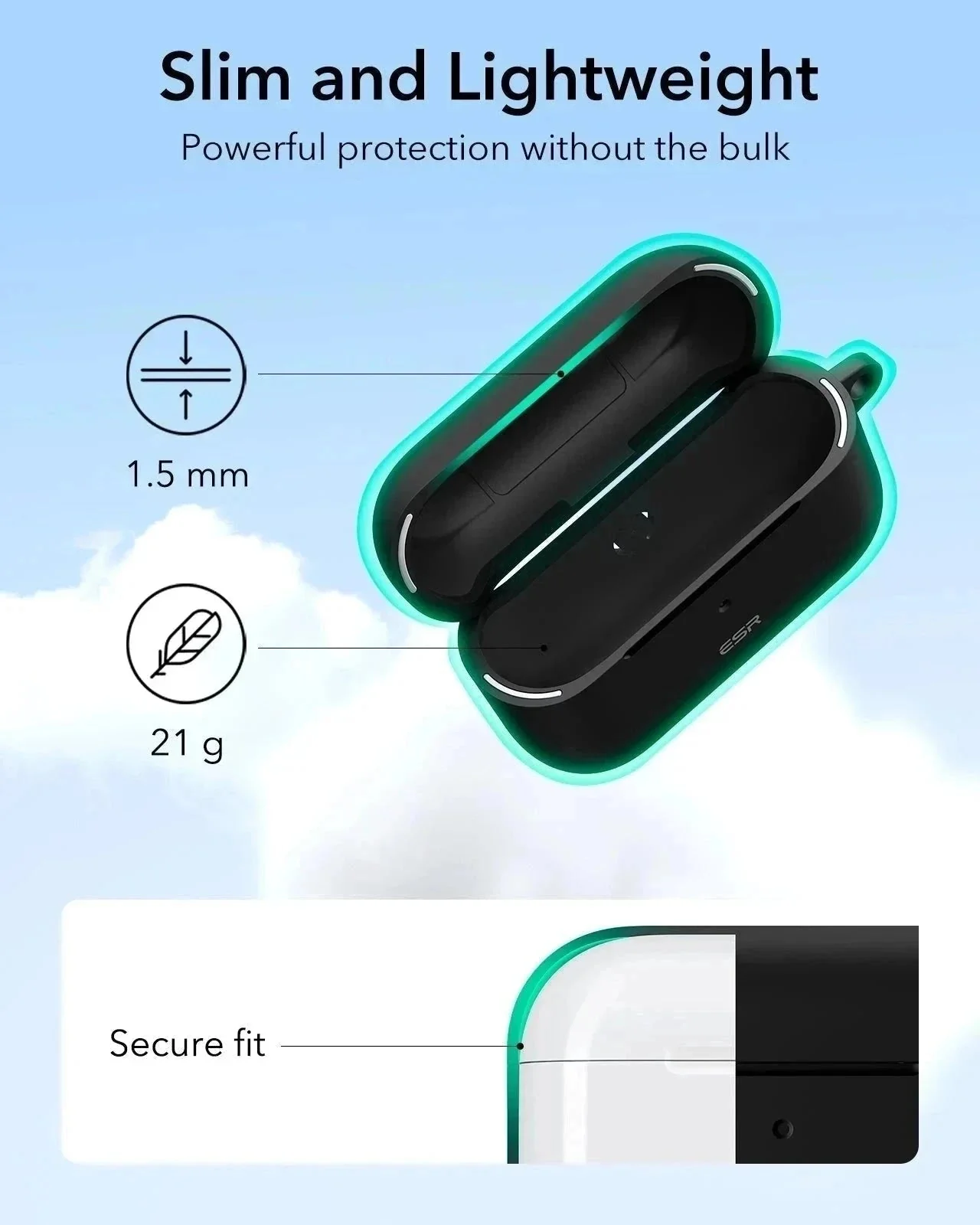 AirPods Pro (2023/2022/2019) Cloud Soft Case (HaloLock) - Navy Blue - Image 6