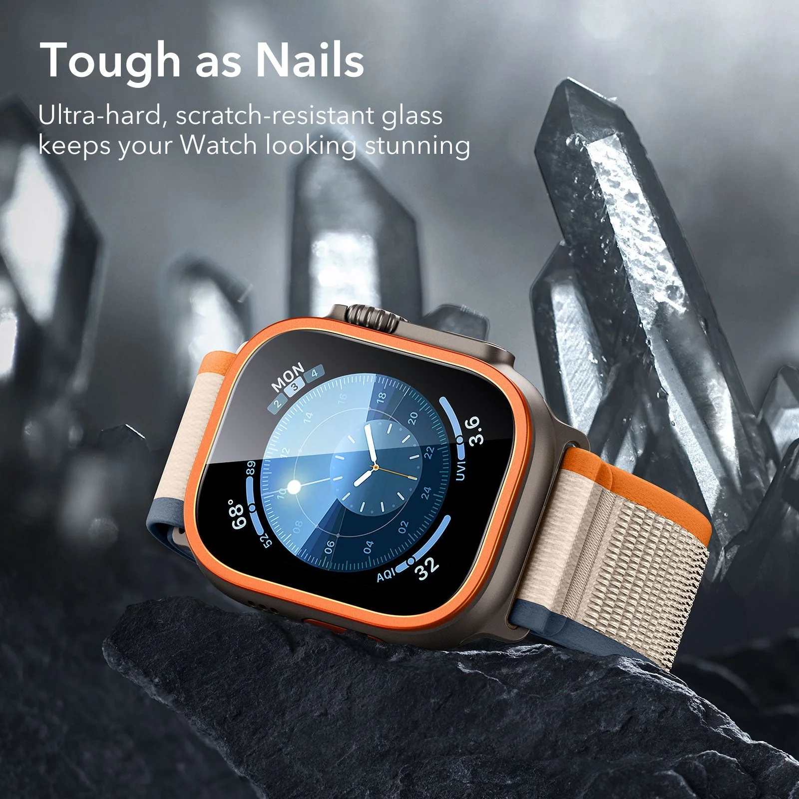Apple Watch Ultra Armorite Screen Protector - Titanium / Black - Image 9