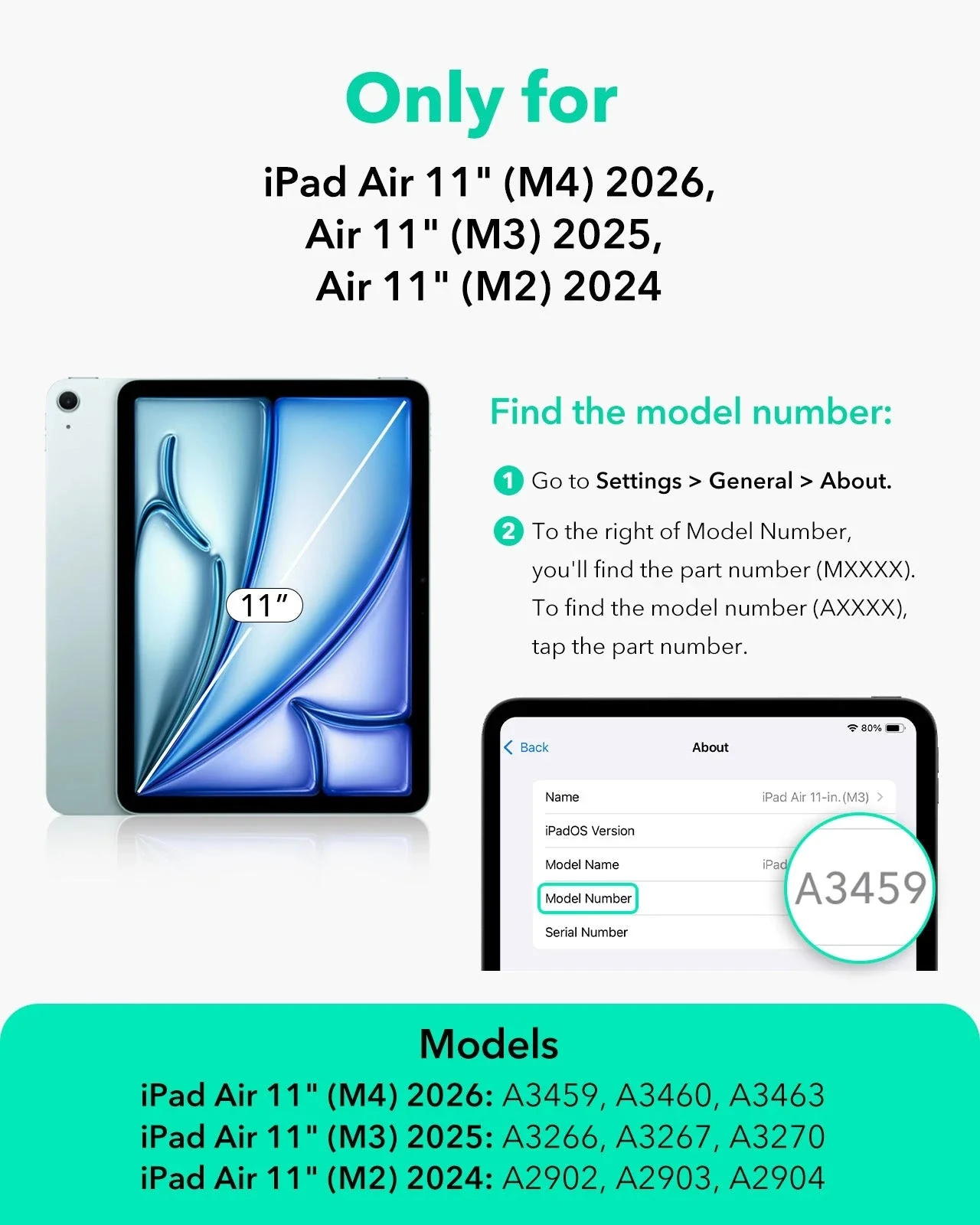 iPad Air 11" (2025) UltraFit Armorite® Paper-Feel Screen Protector – 2 Pack - Image 2