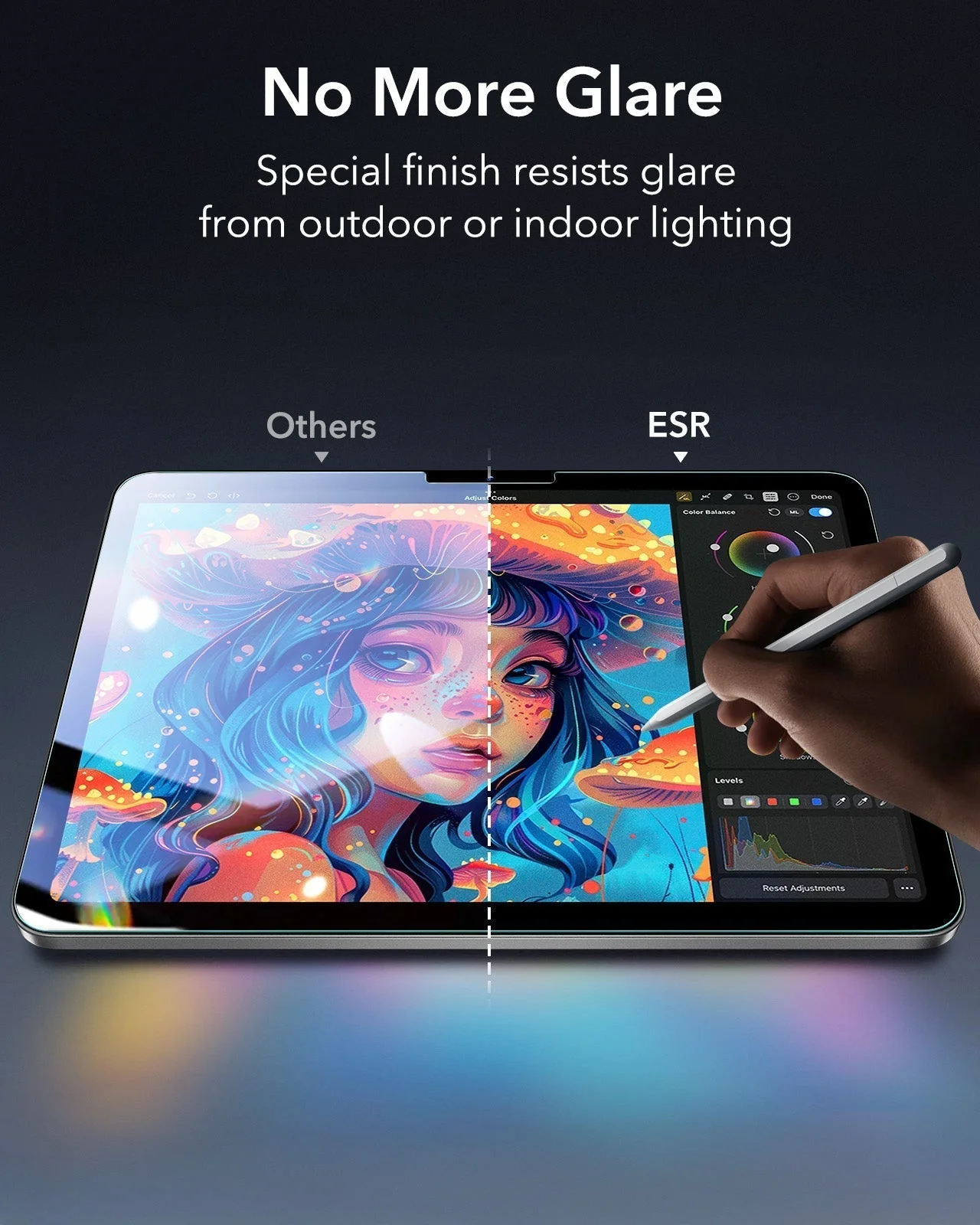 iPad Air 13" (2024) UltraFit Armorite® Paper-Feel Screen Protector – 2 Pack - Image 8