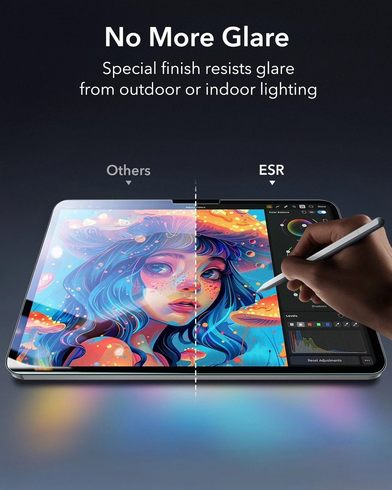 iPad Pro 13" (M4) 2024 UltraFit Armorite Paper-Feel Screen Protector – 2 Pack - Image 7