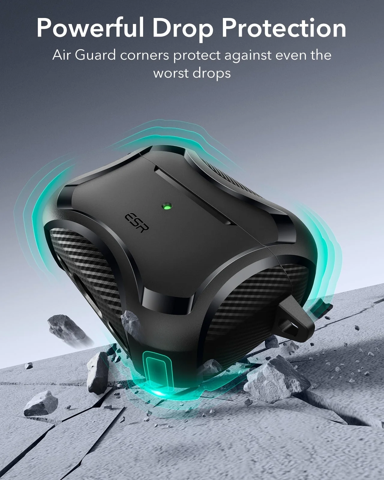 25W CryoBoost 3-in-1 Magnetic Charger (Qi2) and AirPods Pro 3 Cyber Tough Case Bundle - US Plug–Black - Image 16