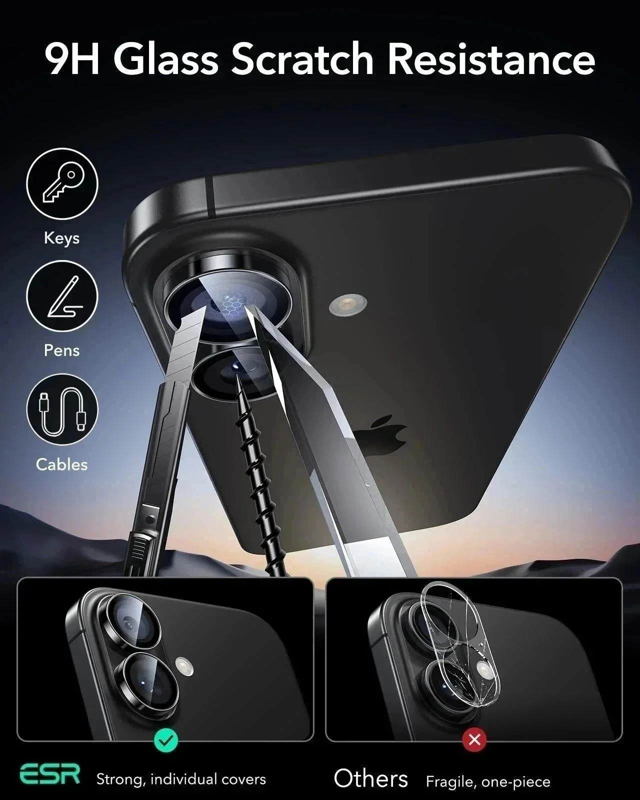 iPhone 17 Armorite®️ Camera Lens Protector - Black - Image 6