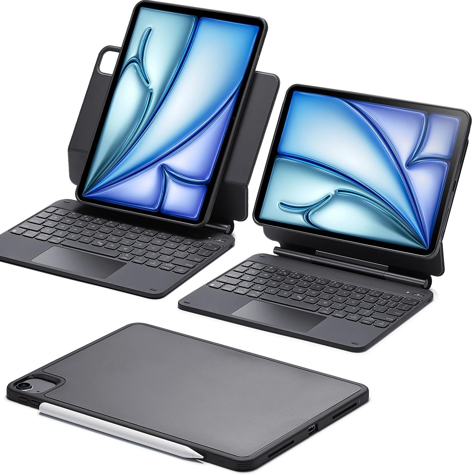 iPad Air 11" (M4) 2026 Rebound Magnetic Keyboard Case 360 - UK Layout-Black - Image 3