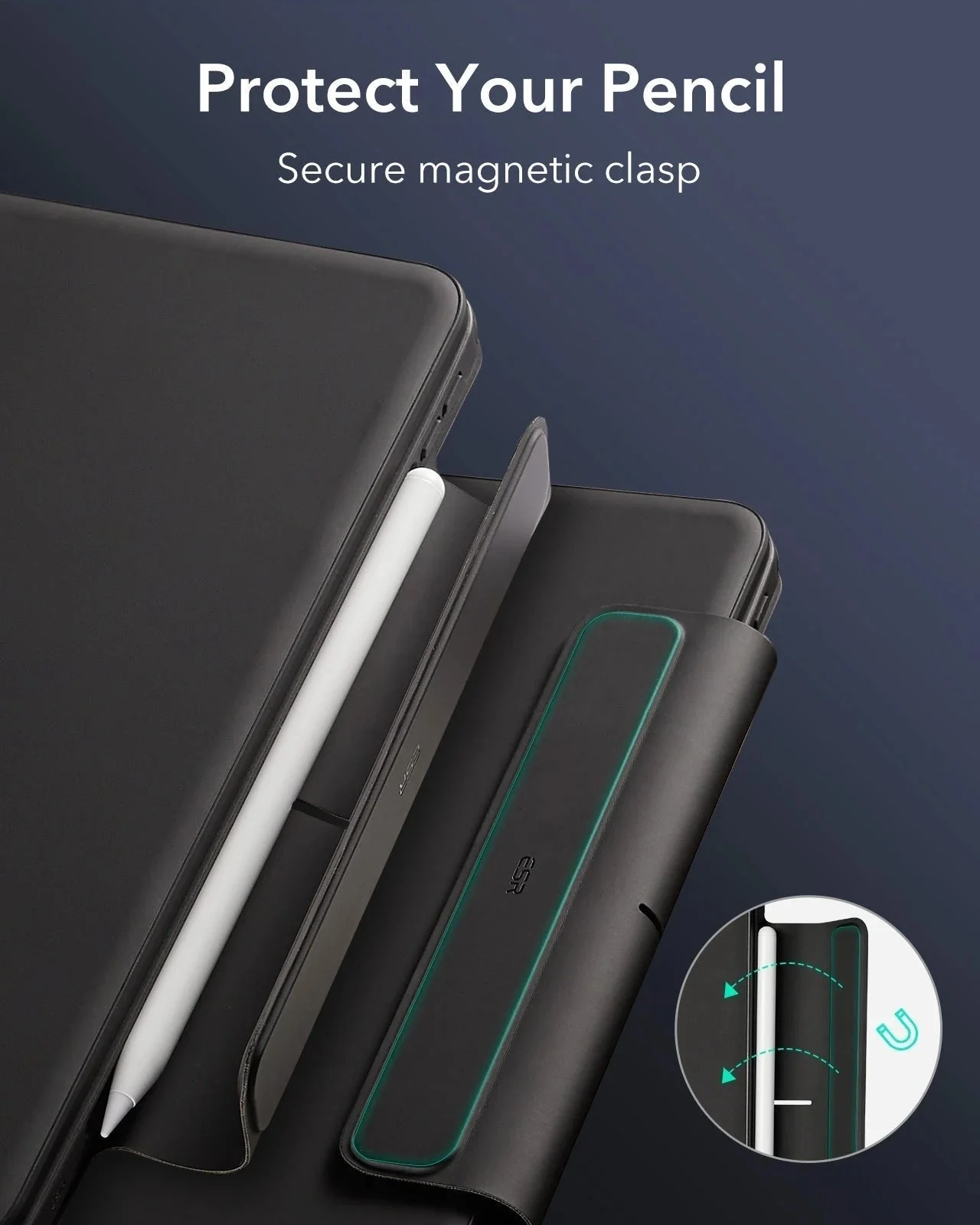 iPad Air 13" (M4) 2026 Bundle Rebound Magnetic Keyboard Case 360 & Screen Protectors - UK Layout-Black - Image 8