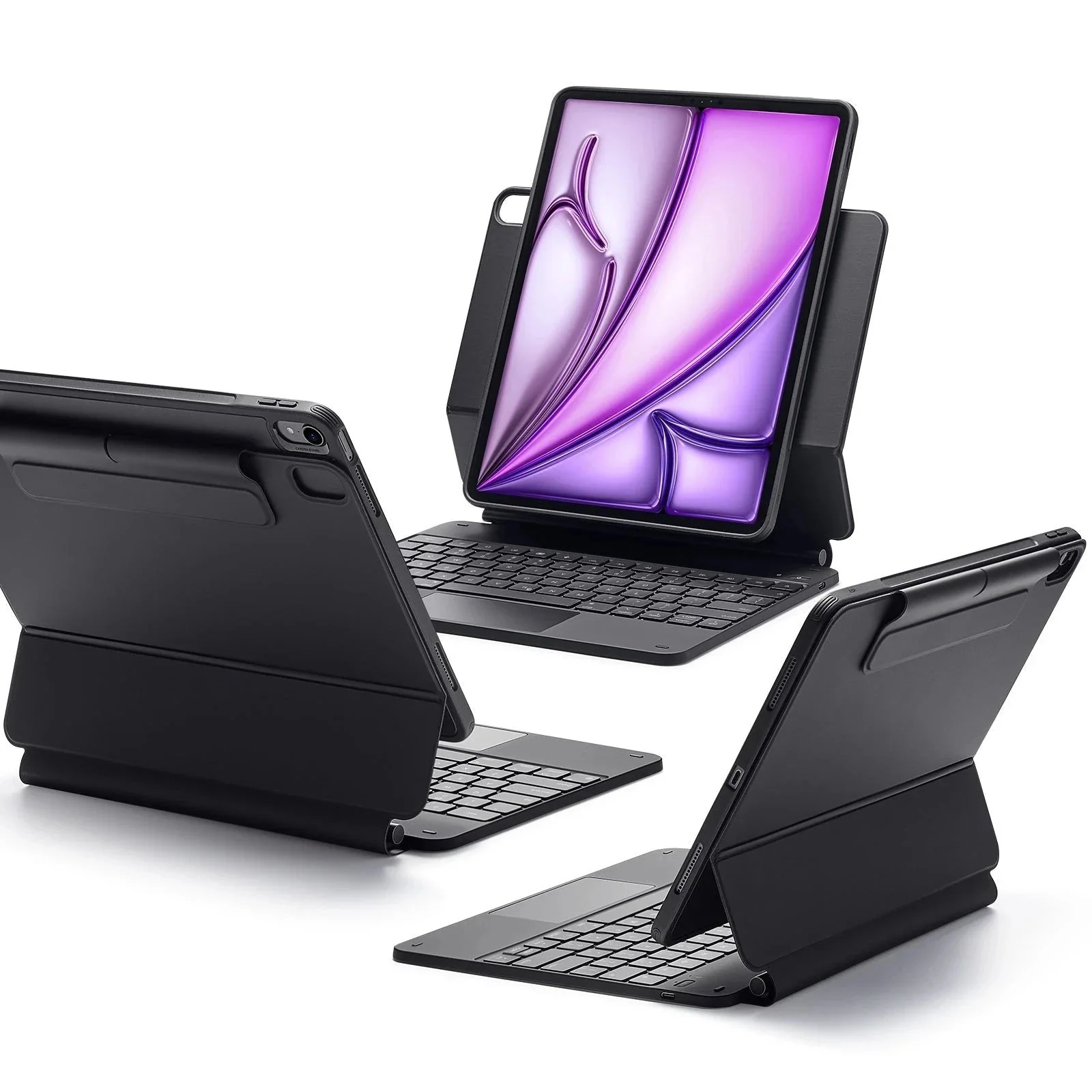iPad Air 13" (M4) 2026 Rebound Magnetic Keyboard Case 360 - UK Layout-Black - Image 3