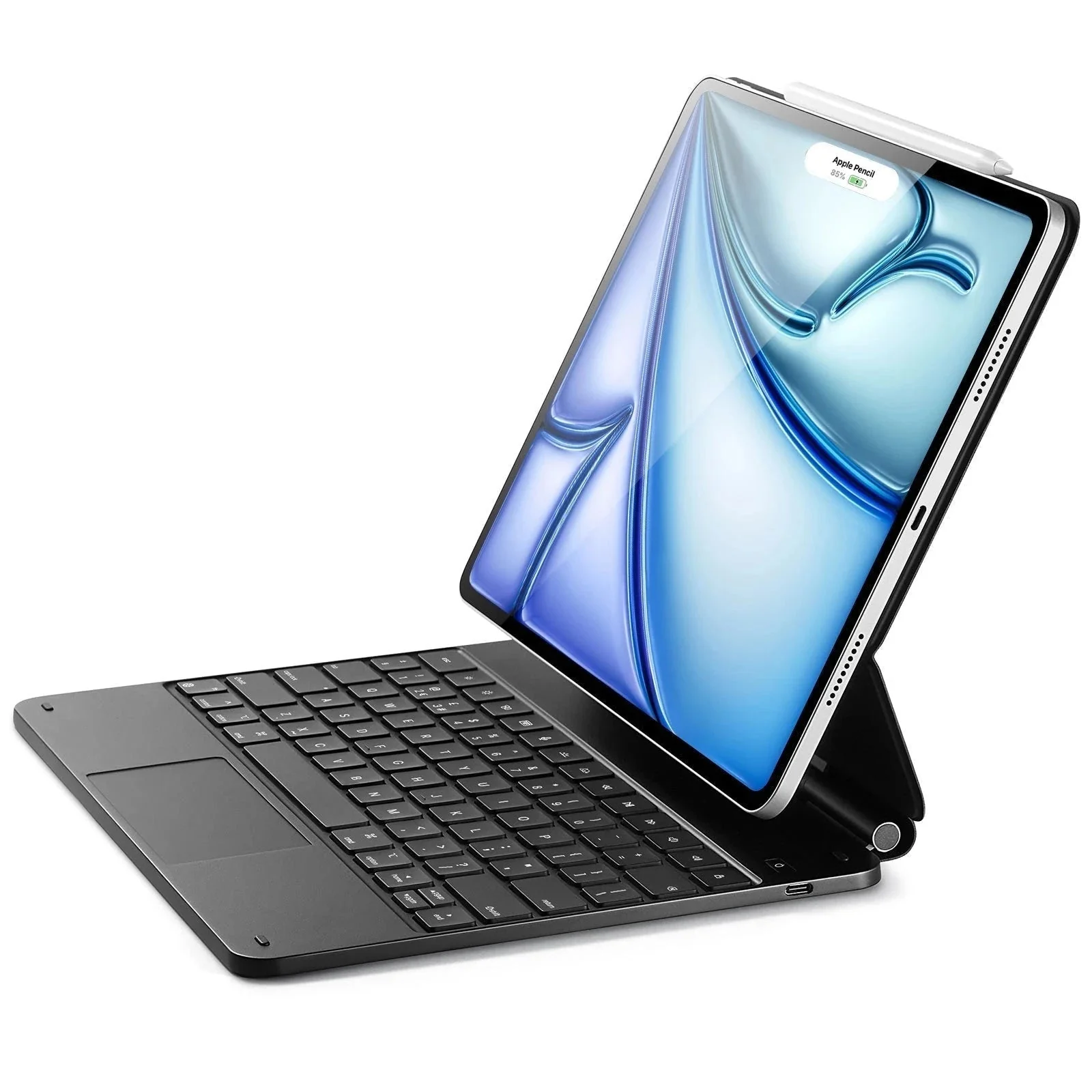 iPad Air 13” (M4) 2026 Rebound Magnetic Keyboard Case - UK Layout-Black - Image 3