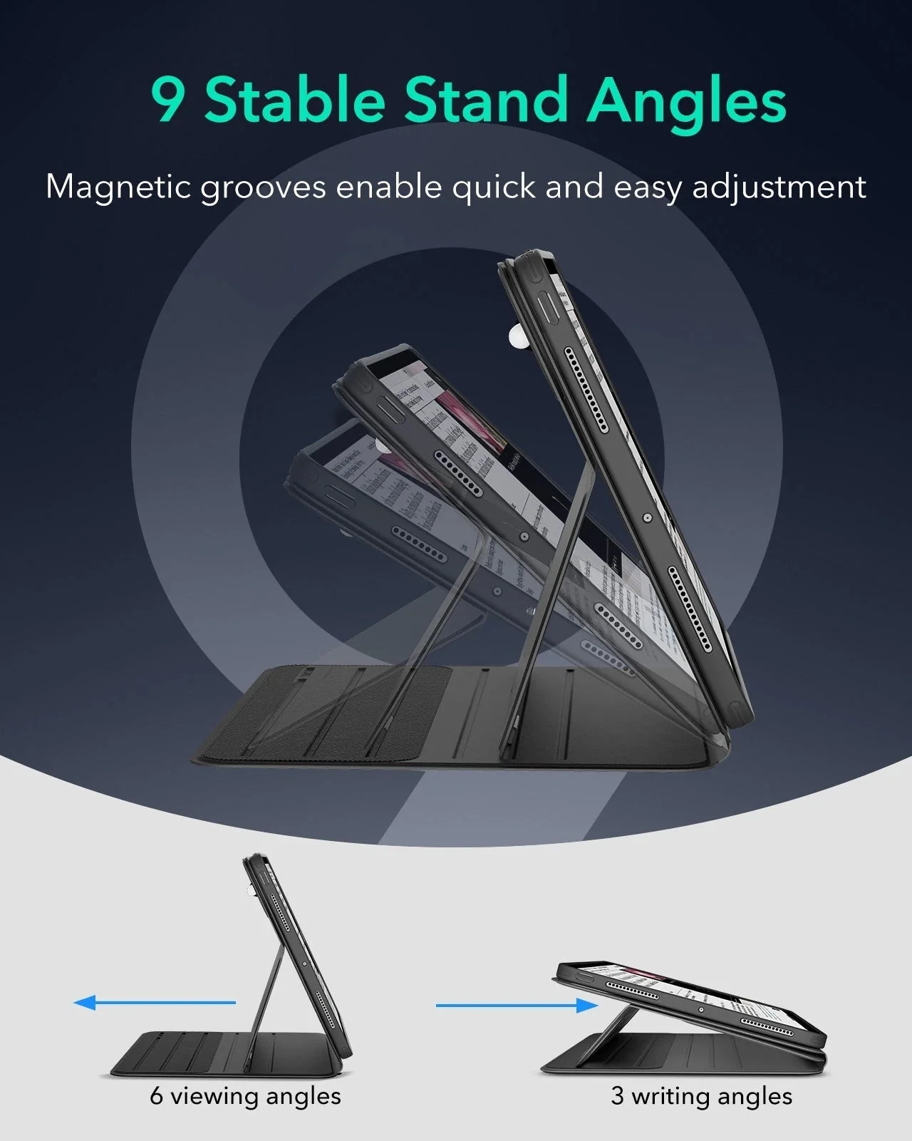 iPad Pro 11" (2025) Bundle Shift Magnetic Case & Armorite® Protection - Black - Image 7