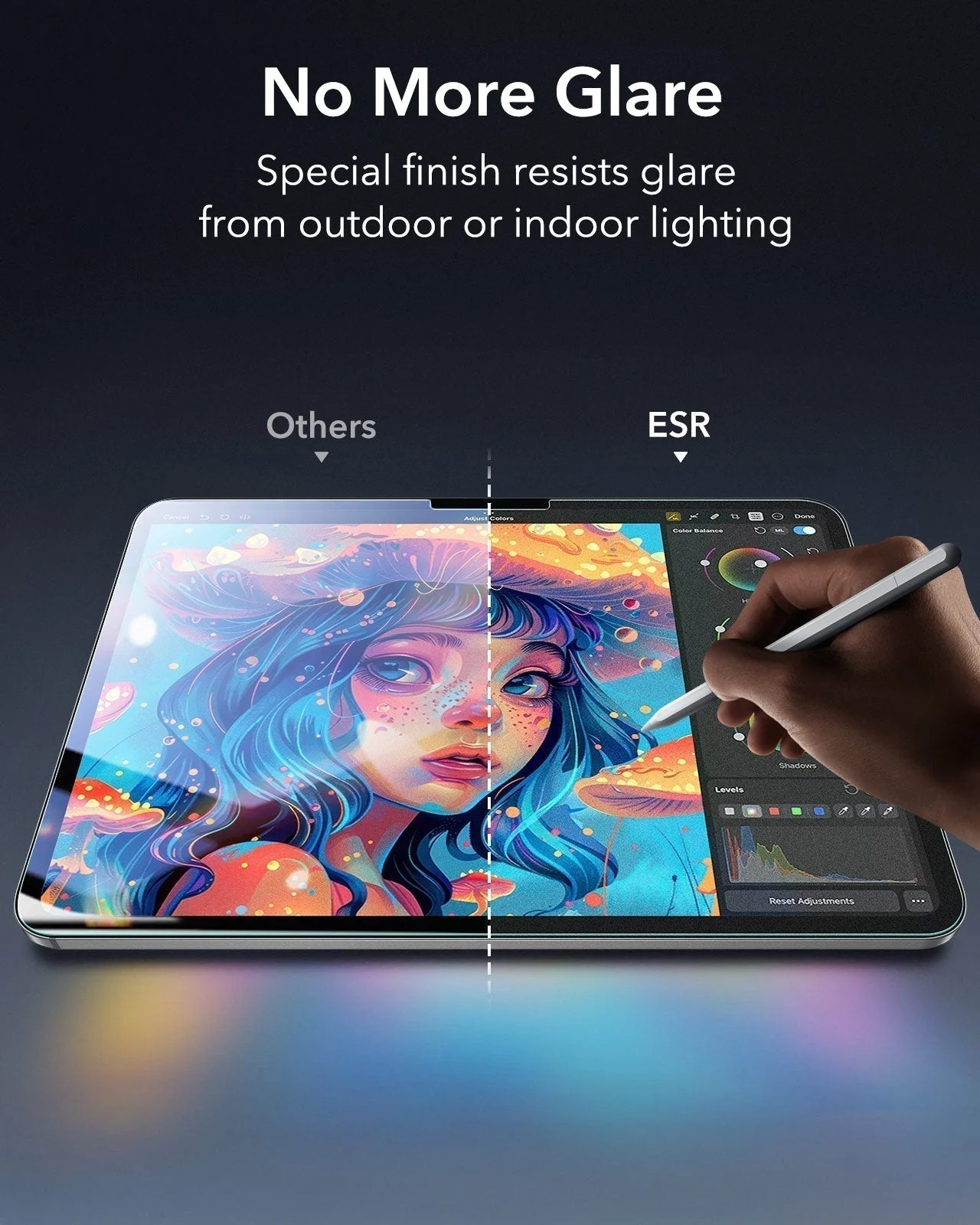 iPad Pro 13" (2025) Bundle Shift Magnetic Case & Armorite® Paper-Feel Protection - Black - Image 14