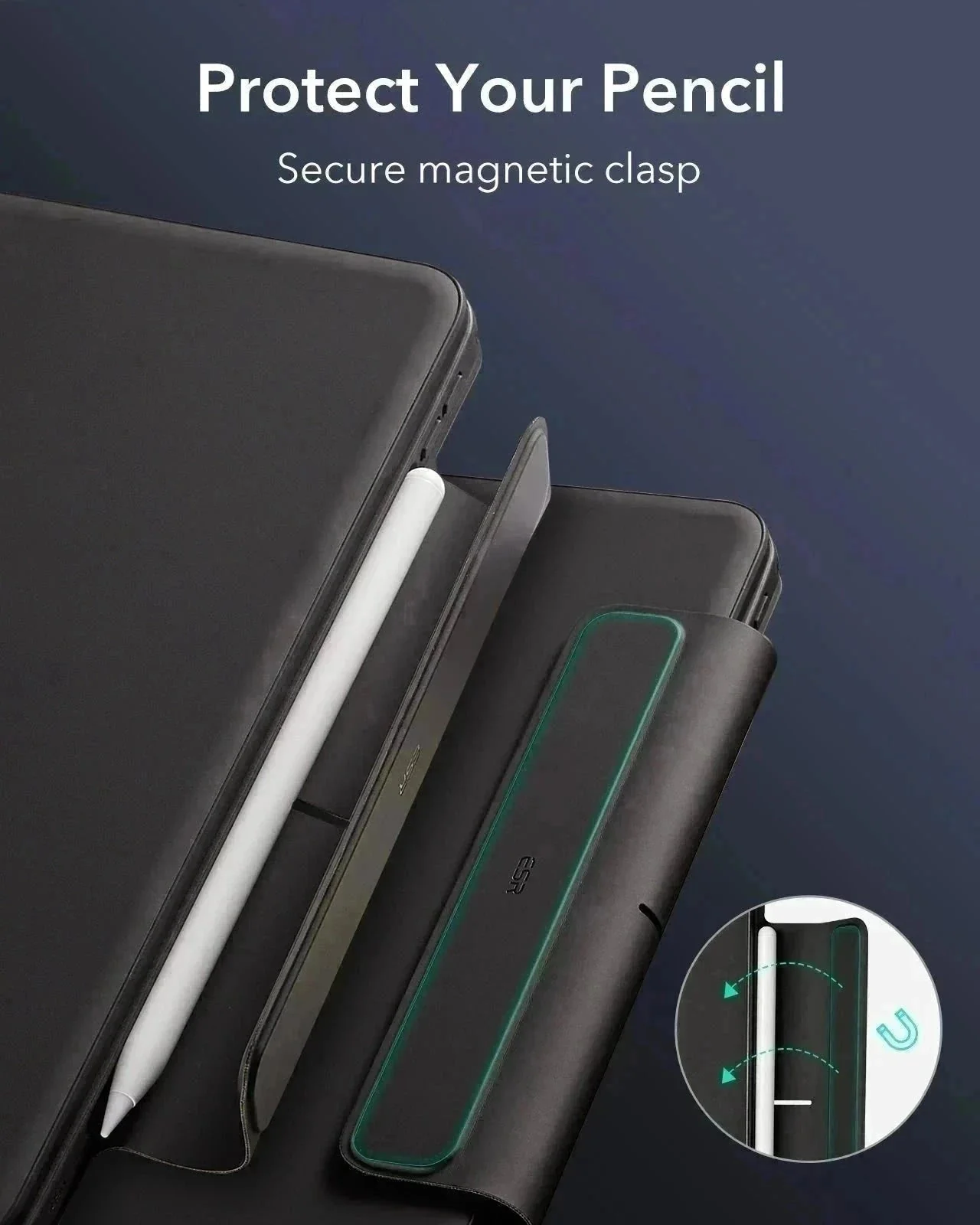 iPad Pro 13ʺ (2025) Bundle Rebound Magnetic Keyboard Case 360 & Paper-Feel Screen Protectors - UK Layout-Black - Image 11