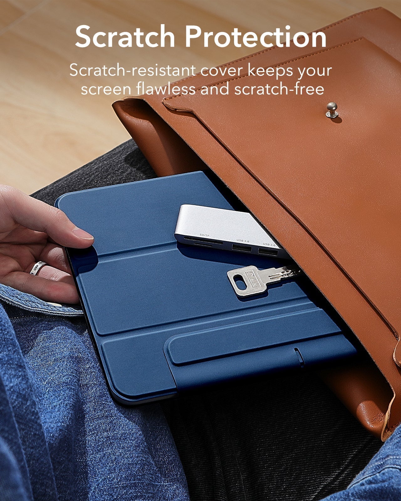 iPad Pro 11" (2025) Rebound Magnetic Case - Navy Blue - Image 9