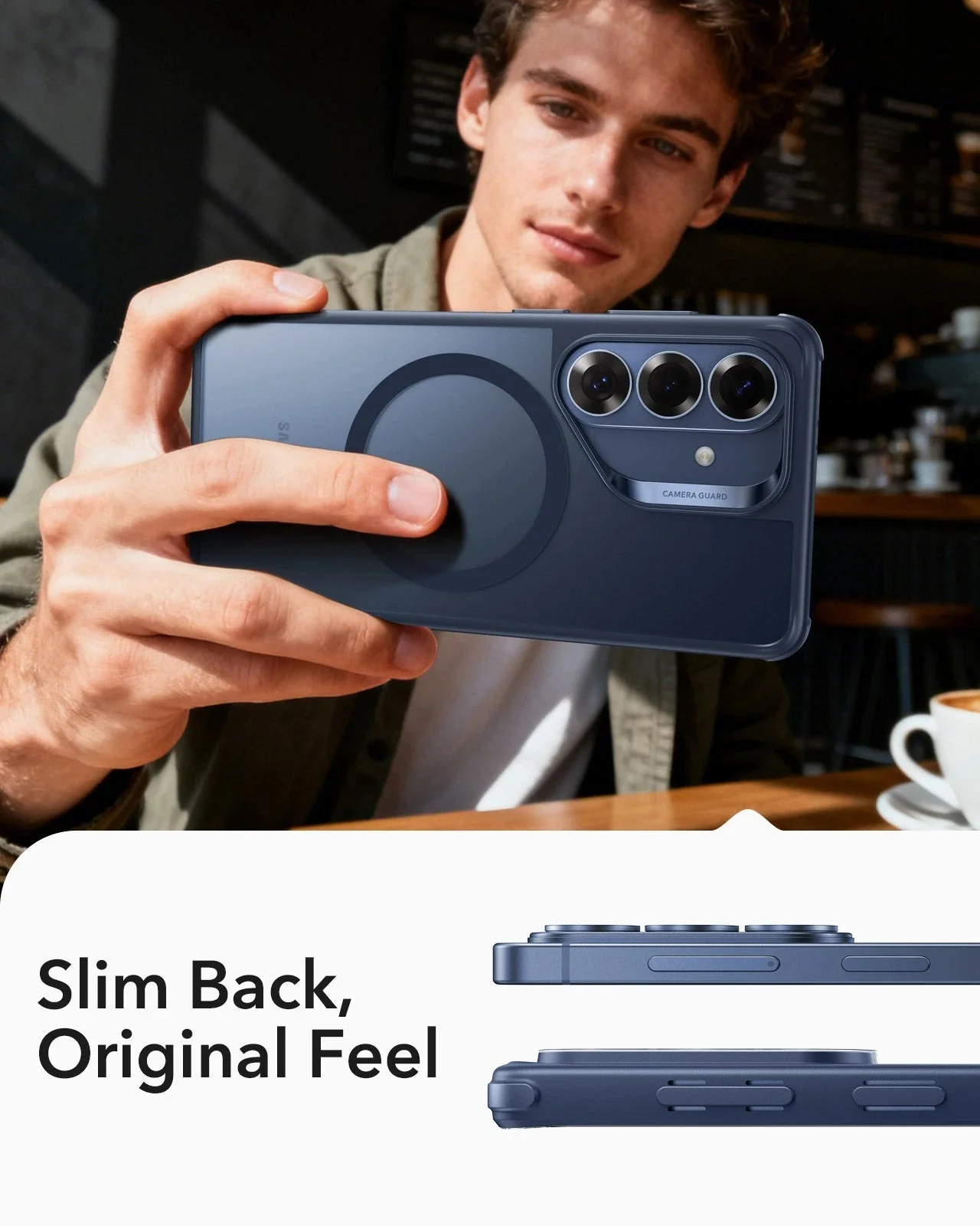 Galaxy S26 Plus Classic Hybrid Magnetic Case - Frosted Blue - Image 8