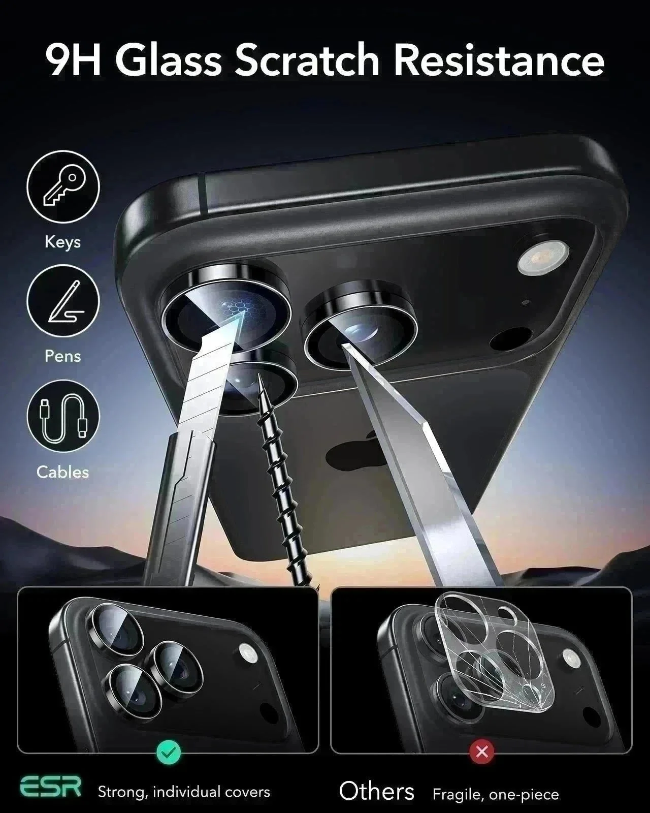 iPhone 17 Pro Max Bundle Classic Hybrid Magnetic Case (Camera Control, Stash Stand) and Armorite Screen Protector - Clear Black - Image 14