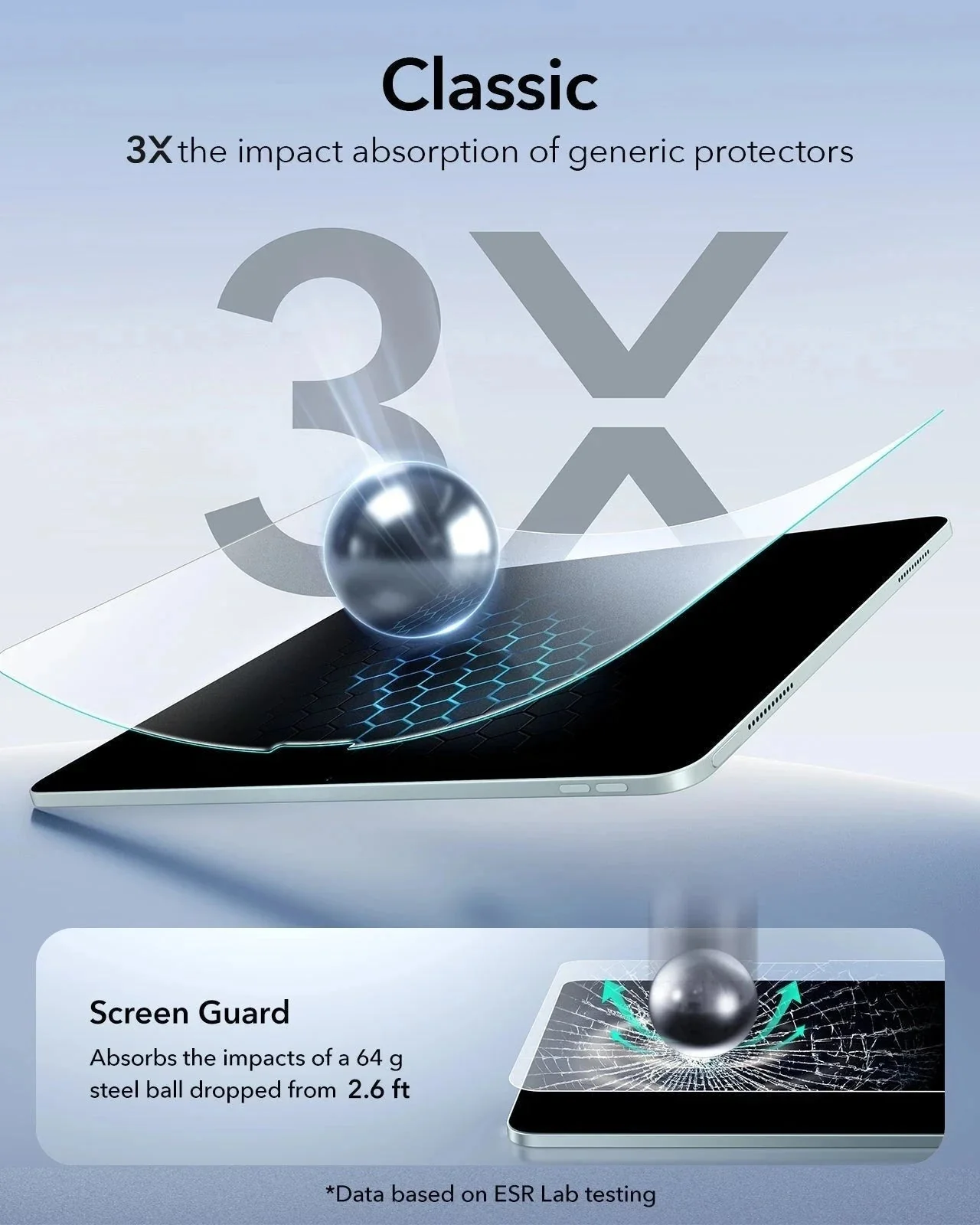 iPad Air 11" (2025) UltraFit Classic Paper-Feel Screen Protector – 2 Pack - Image 6
