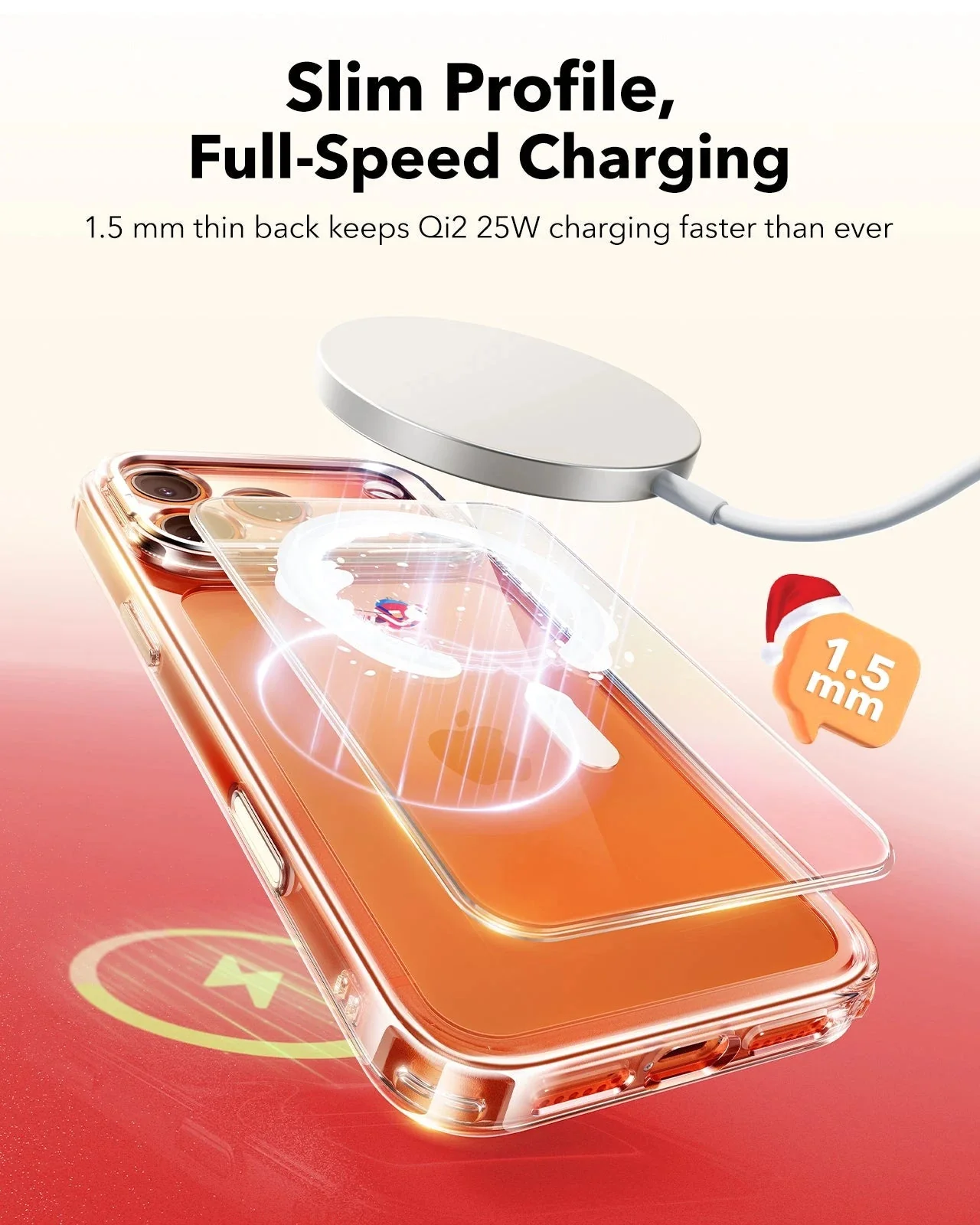 iPhone 17 Pro Max Classic Hybrid Magnetic Case (Camera Control, Stash Stand) - Santa Skater - Image 7