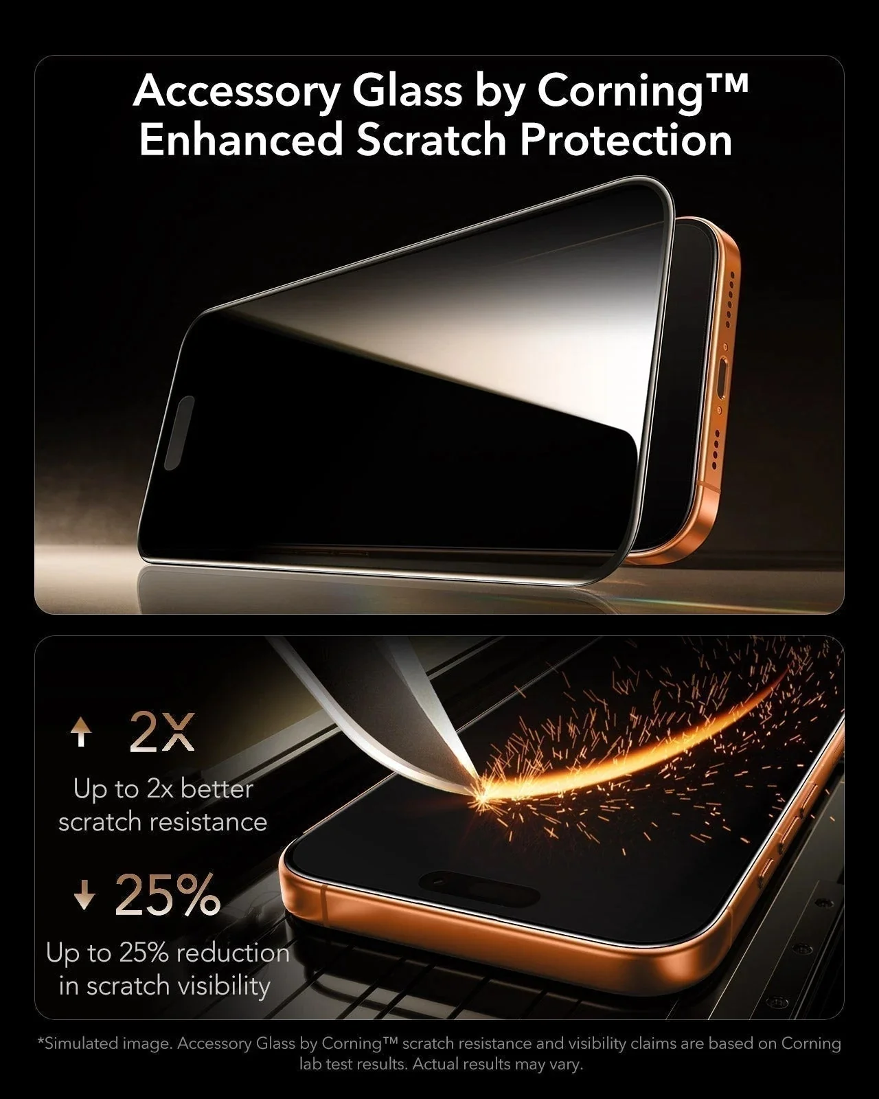 iPhone 17 Pro Bundle Classic Hybrid Magnetic Case (Stash Stand) and Armorite Pro Privacy Screen Protector - Clear Black - Image 4