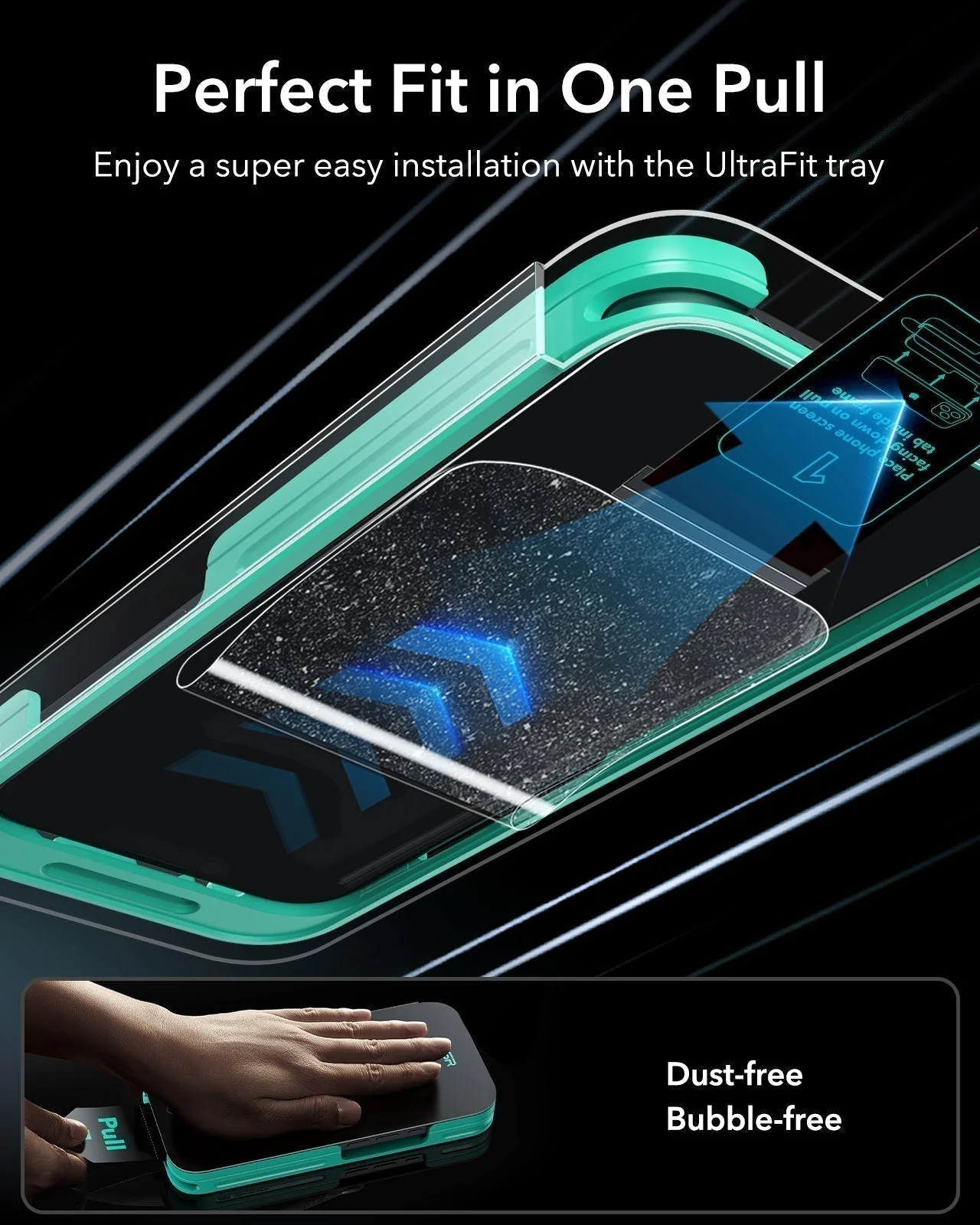 iPhone 17e Bundle Classic Hybrid Magnetic Case & Armorite® Screen Protector - Clear Black - Image 9