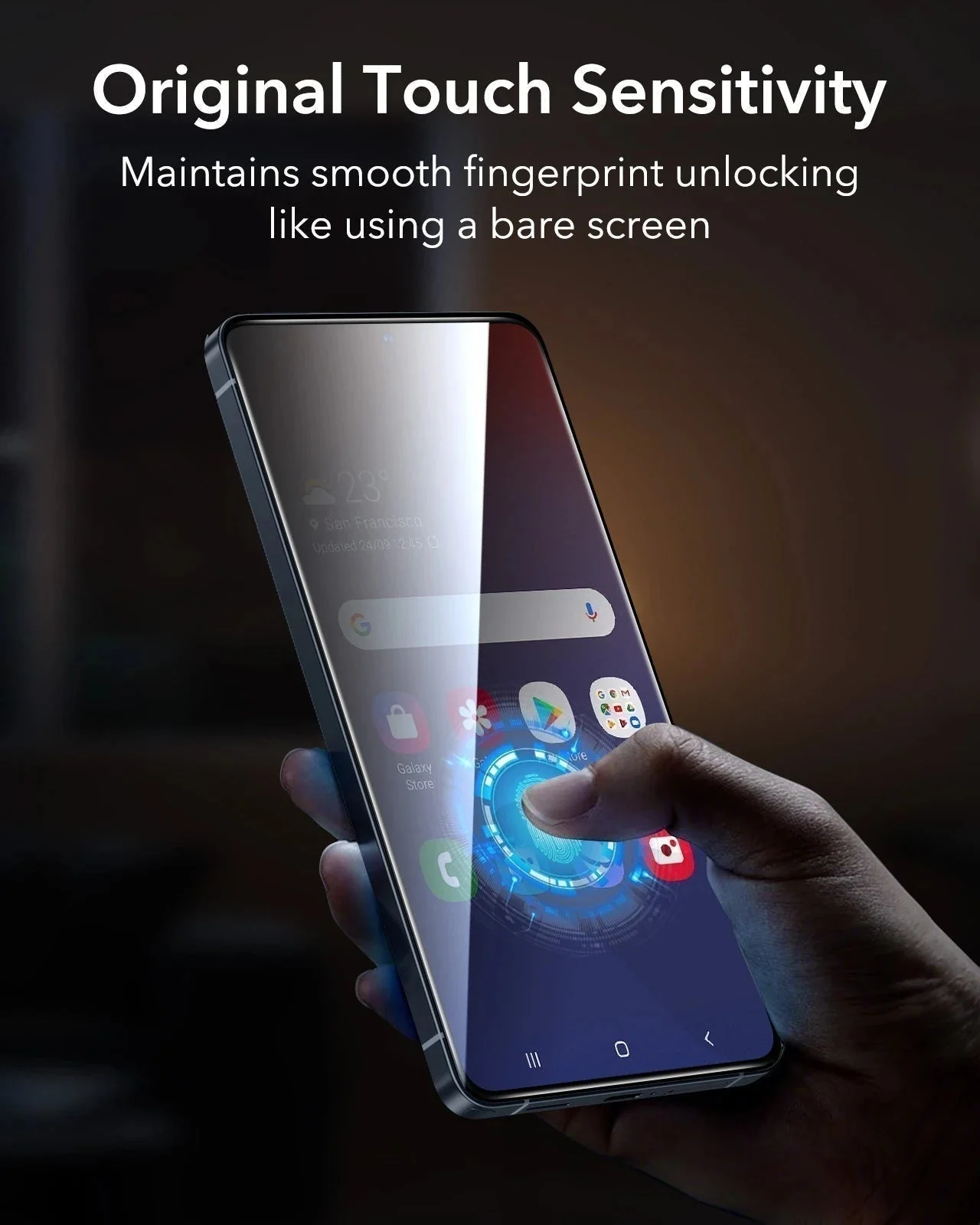 Galaxy S26 Ultra Bundle Classic Hybrid Magnetic Case (Stash Stand) and Armorite® Pro Privacy Screen Protector - Clear Black - Image 12