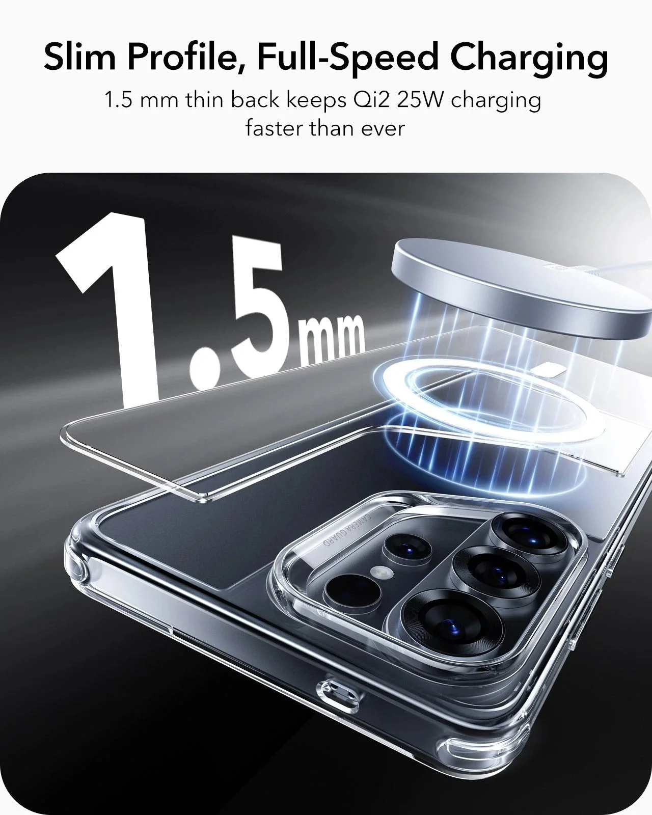 Galaxy S26 Ultra Bundle Classic Hybrid Magnetic Case and Armorite® Pro Screen Protector - Clear - Image 7