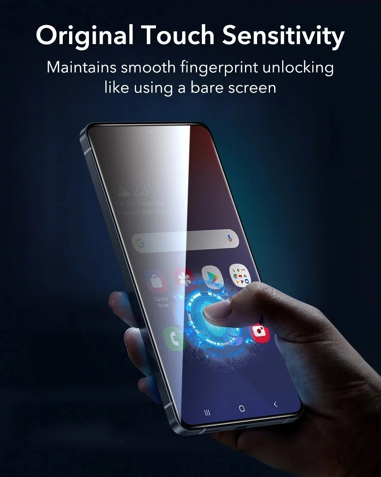 Galaxy S26 Ultra Bundle Classic Hybrid Magnetic Case (Stash Stand) and Armorite® Privacy Screen Protector - Clear - Image 11