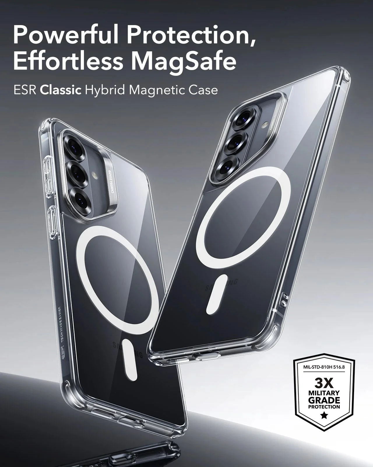Galaxy S26 Classic Hybrid Magnetic Case - Clear - Image 2