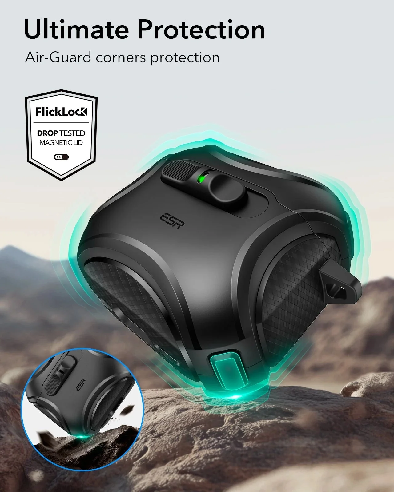 Cyber FlickLock Everyday-Carry Bundle for AirPods 4 - Dark Blue - Image 8