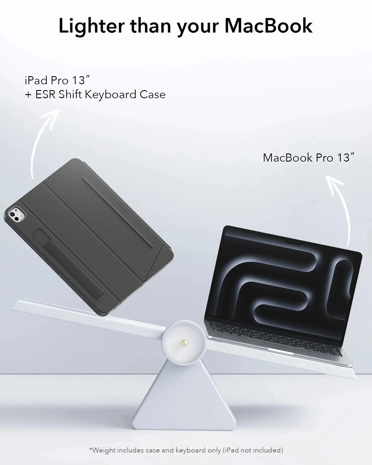 iPad Pro 13" (2024) Shift Keyboard Case (Detachable) - UK Layout - Dark Gray - Image 10