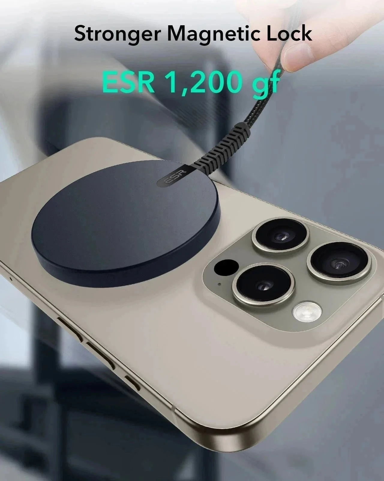 iPhone 17 Pro Max Bundle Cyber Tough Magnetic Case (Camera Control, Stash Stand) and Magnetic Charging Pad (Qi2) - Olive Green - Image 5