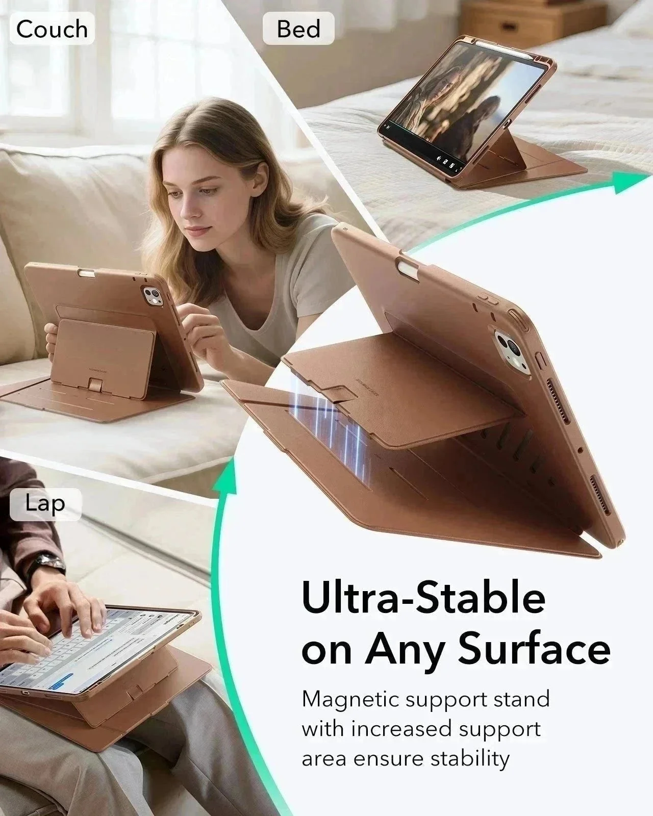iPad Pro 13ʺ (2025) Flip Magnetic Protection Bundle - Brown - Image 3