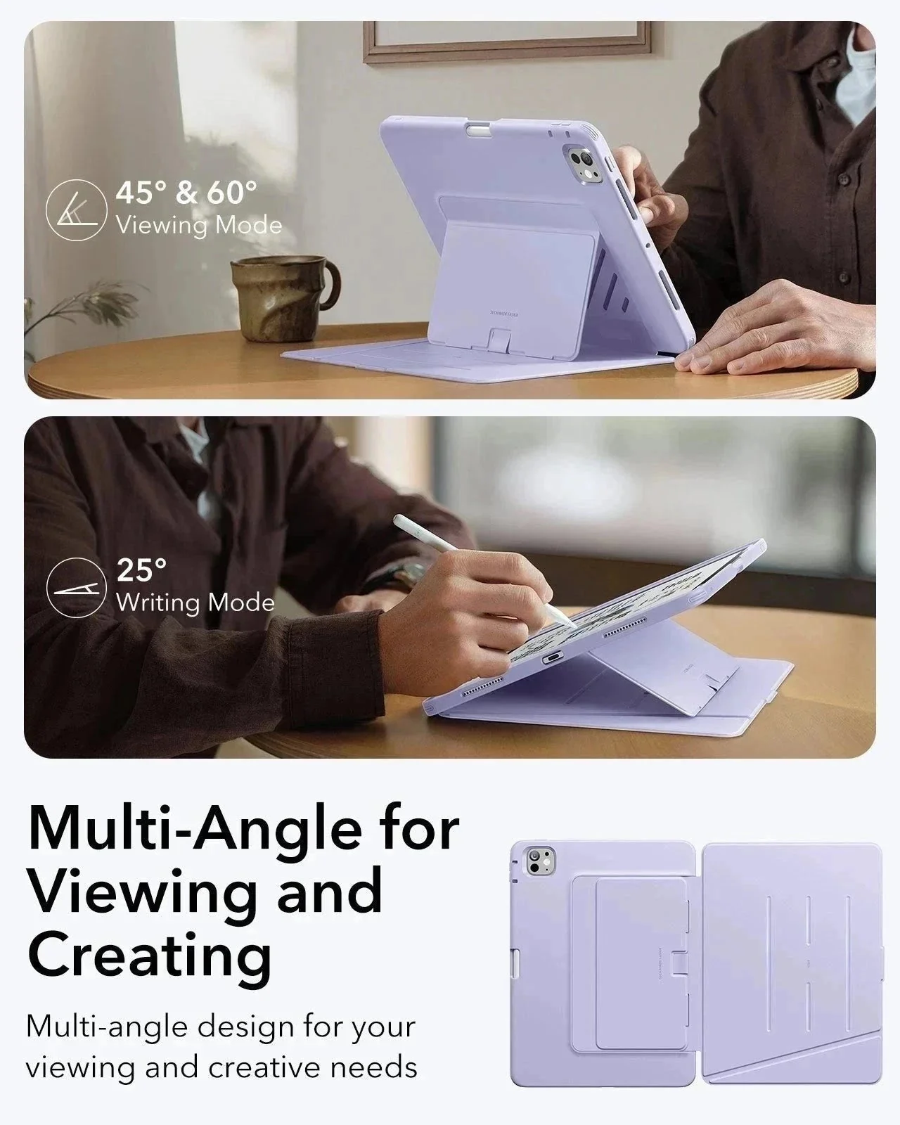 iPad Pro 11ʺ (2025) Flip Magnetic Protection Bundle - Purple - Image 3
