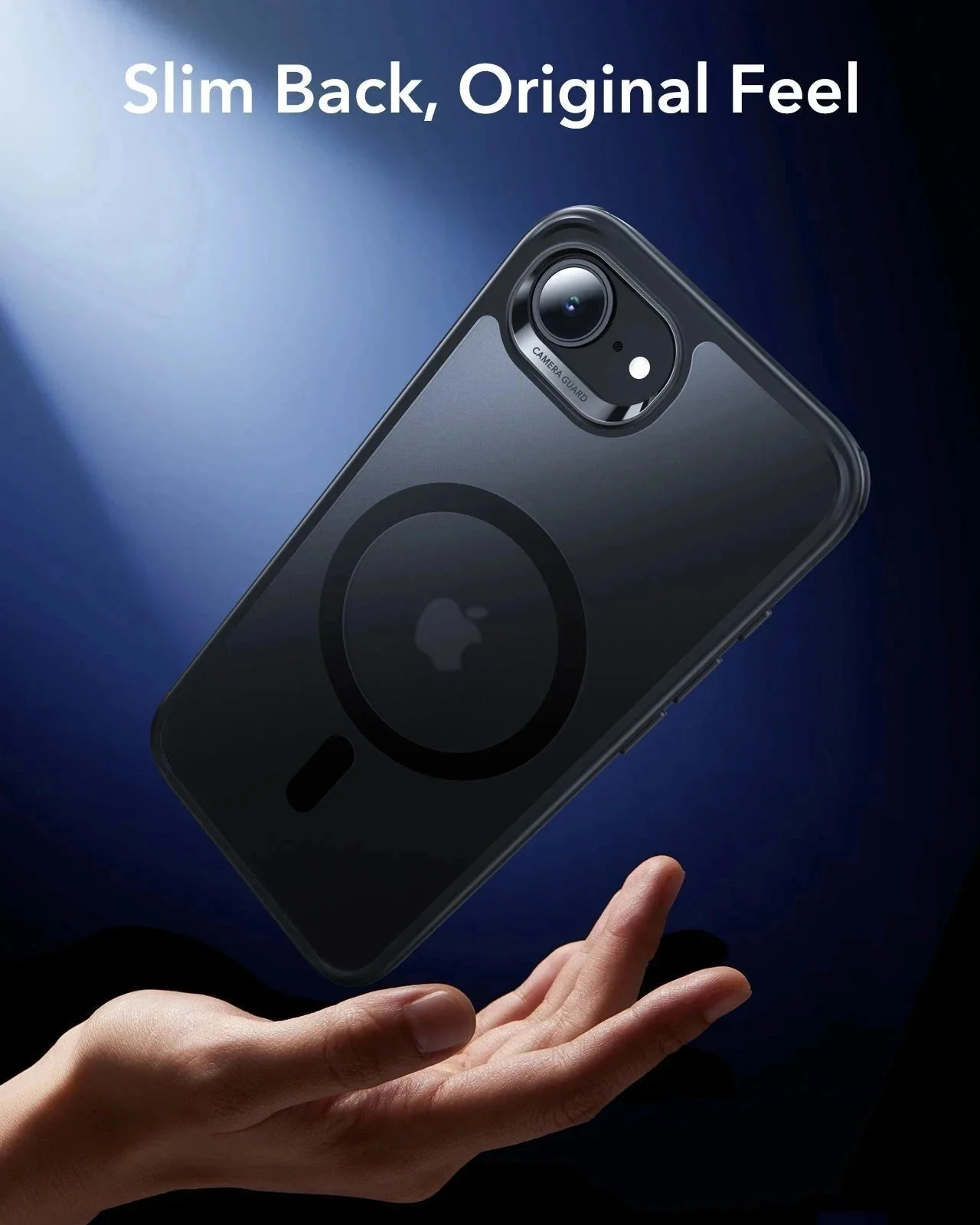 iPhone 17e Bundle Classic Hybrid Magnetic Case & Armorite® Privacy Screen Protector - Frosted Black - Image 6