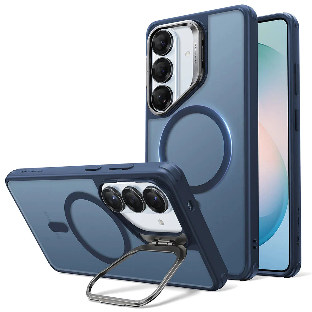 Galaxy S26 Plus Classic Hybrid Magnetic Case (Stash Stand) - Frosted Blue