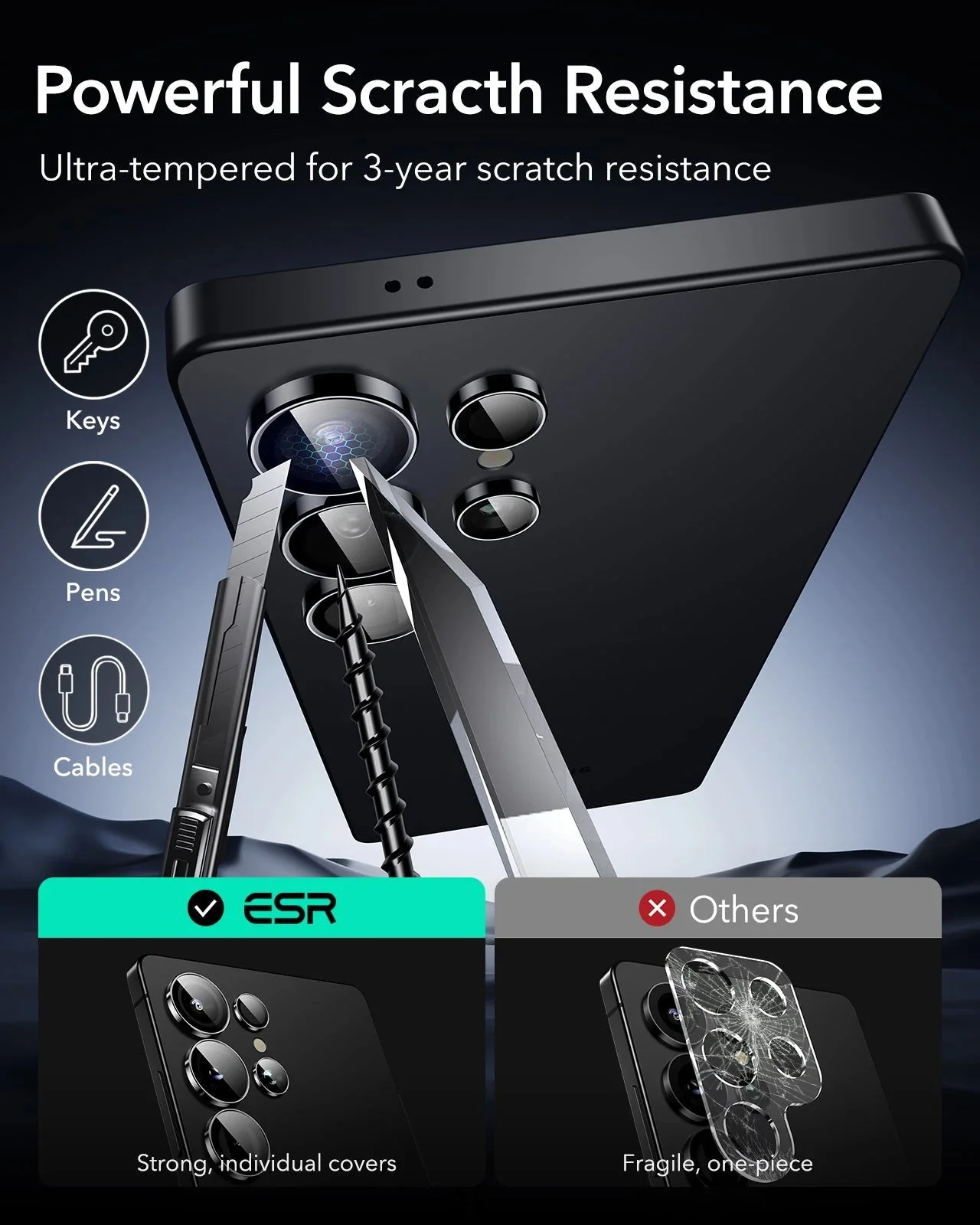 Galaxy S25 Ultra Armorite Camera Lens Protectors - Chromatic - Image 7