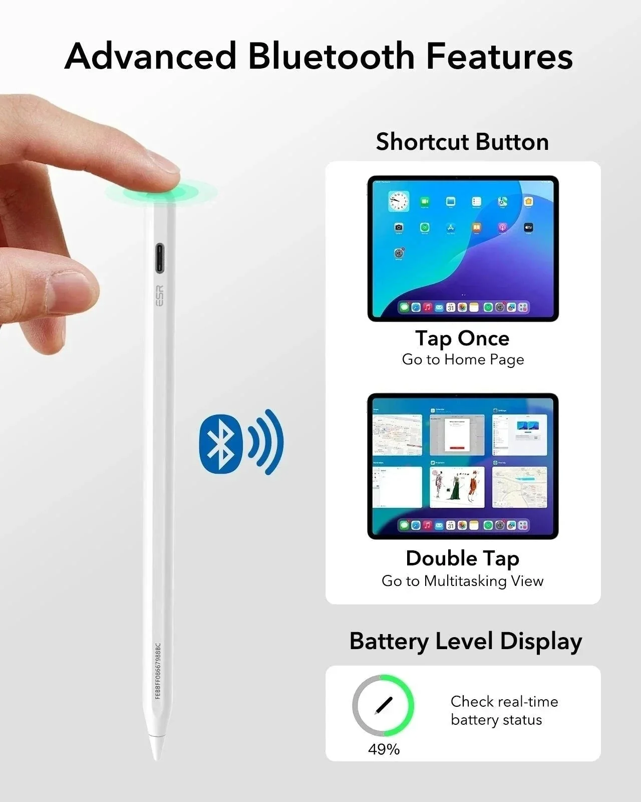 Geo Digital Pencil with Built-in Find My - Black - Image 7