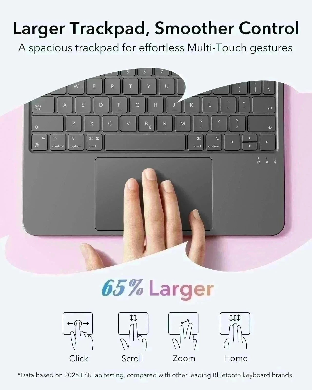iPad 10th Gen Flex Keyboard Case (Detachable)  - UK Layout-Dark Gray - Image 5