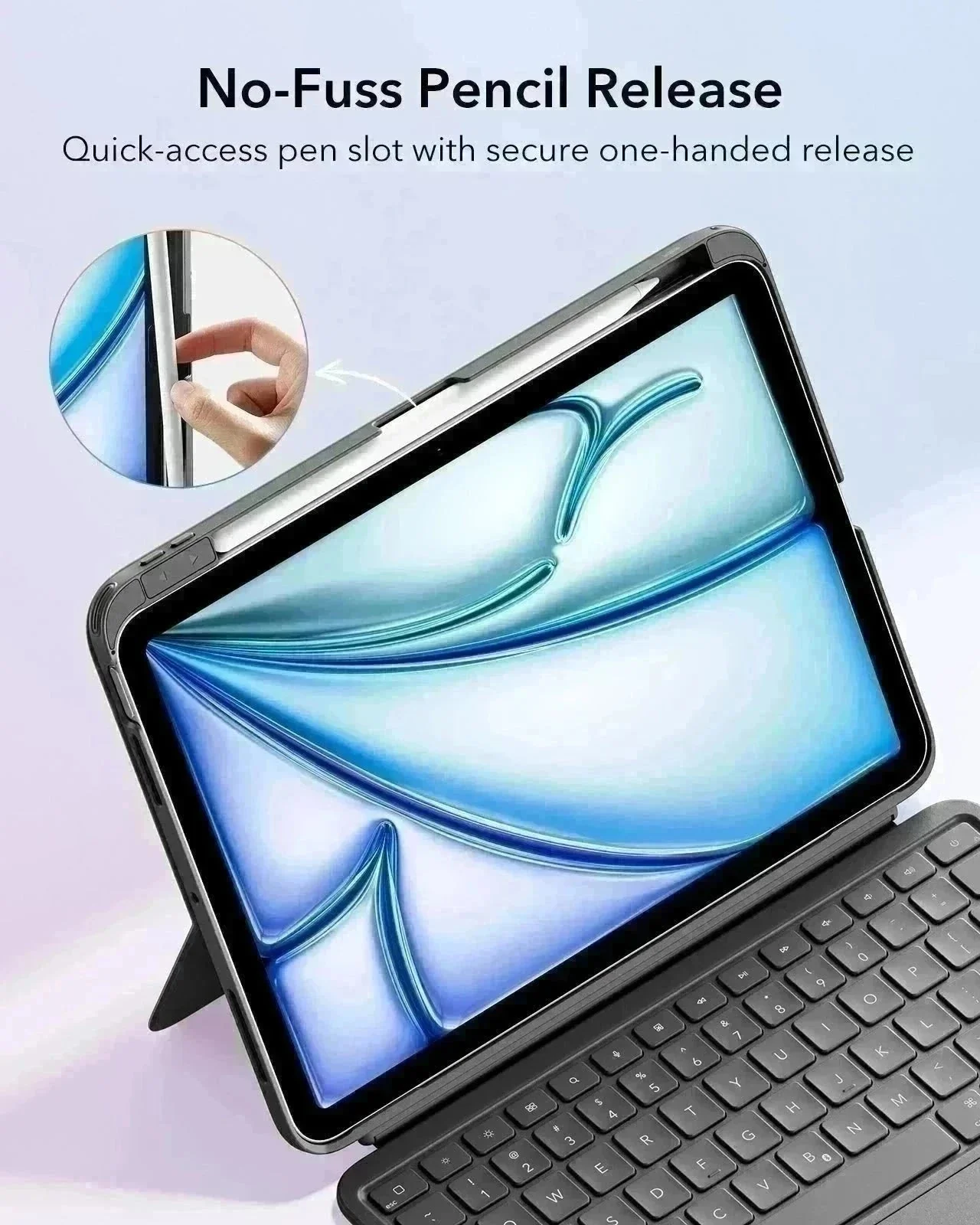 iPad 10th Gen Flex Keyboard Case (Detachable)  Protection Bundle - UK Layout-Dark Gray - Image 8