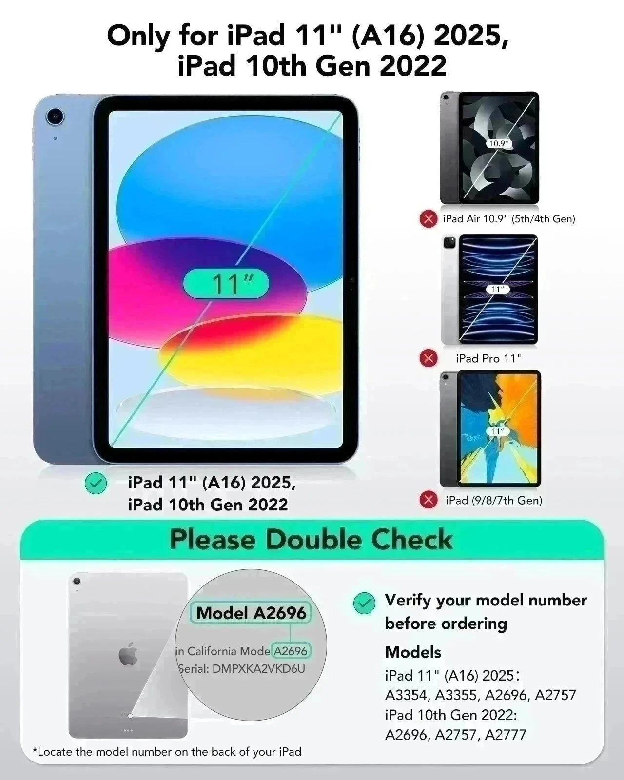 iPad 11" (A16) 2025 Flex Keyboard Case (Detachable)  Protection Bundle - UK Layout-Dark Gray - Image 9