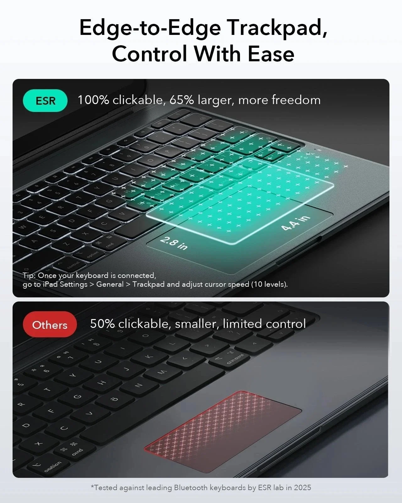 iPad Air 13" (M2) 2024 Bundle Shift Keyboard Case with Geo Digital Pencil  -UK Layout-Dark Gray - Image 6