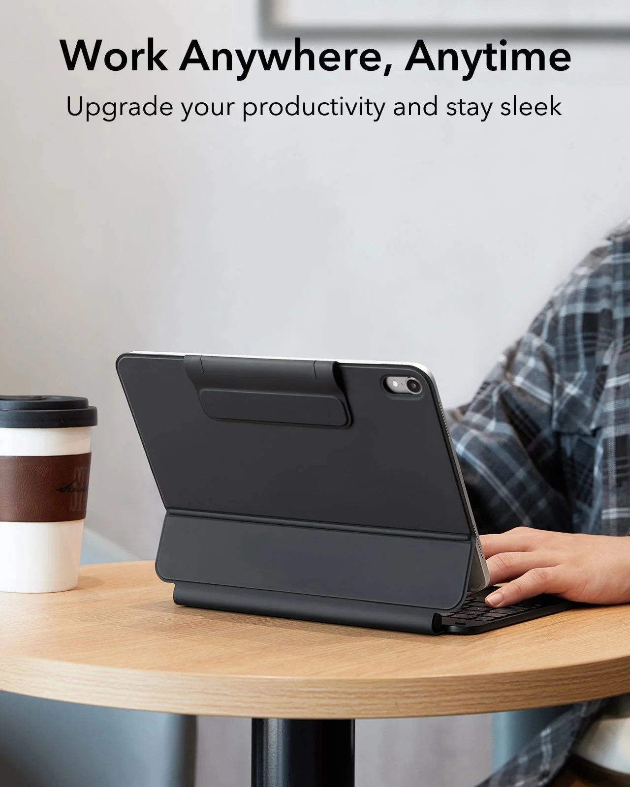 iPad 11" (A16, 2025) Rebound Magnetic Keyboard Case Paper-Feel Bundle - UK Layout-Black - Image 9
