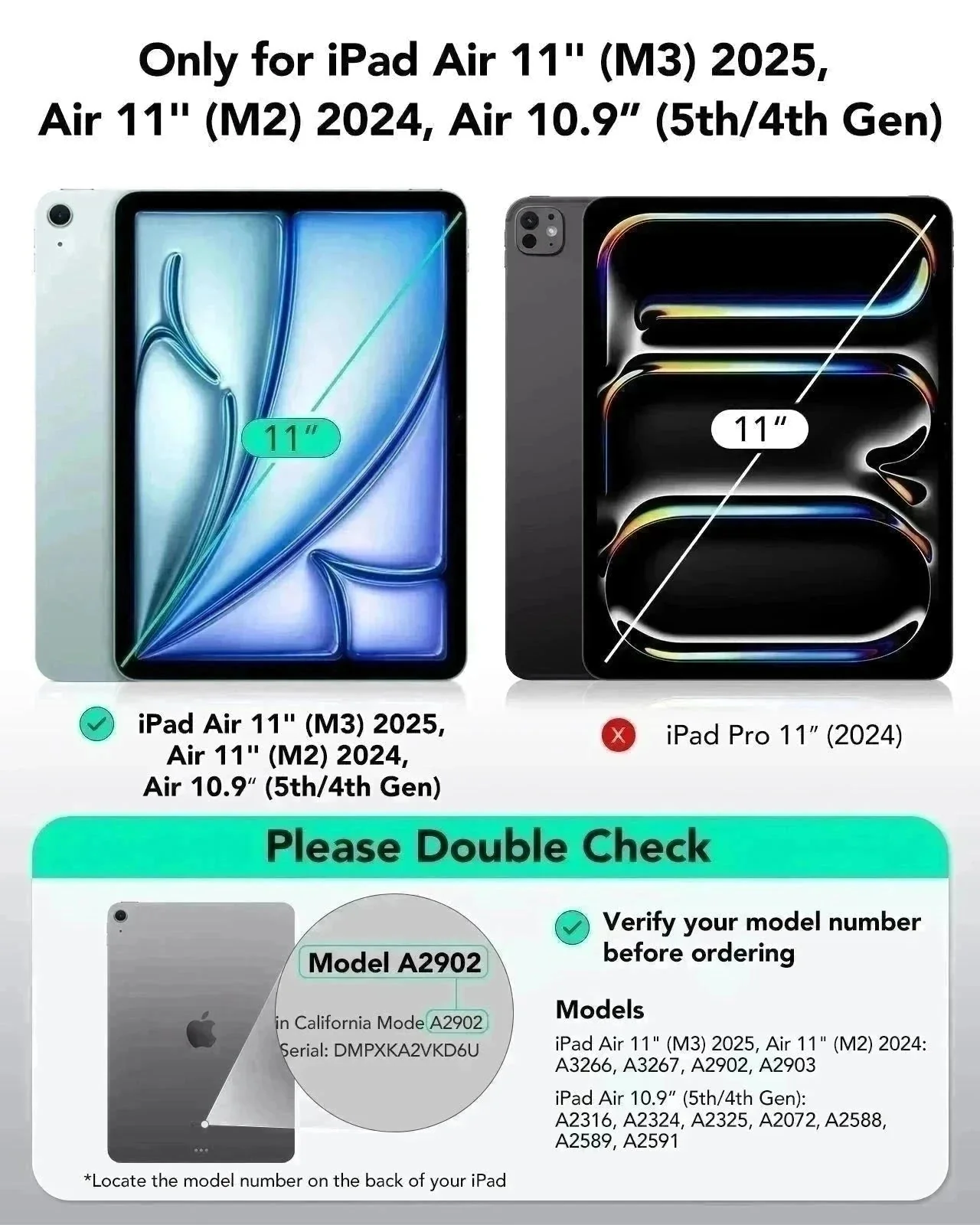 iPad Air 11" (2025) Rebound Hybrid Case 360 - Sky Blue - Image 2