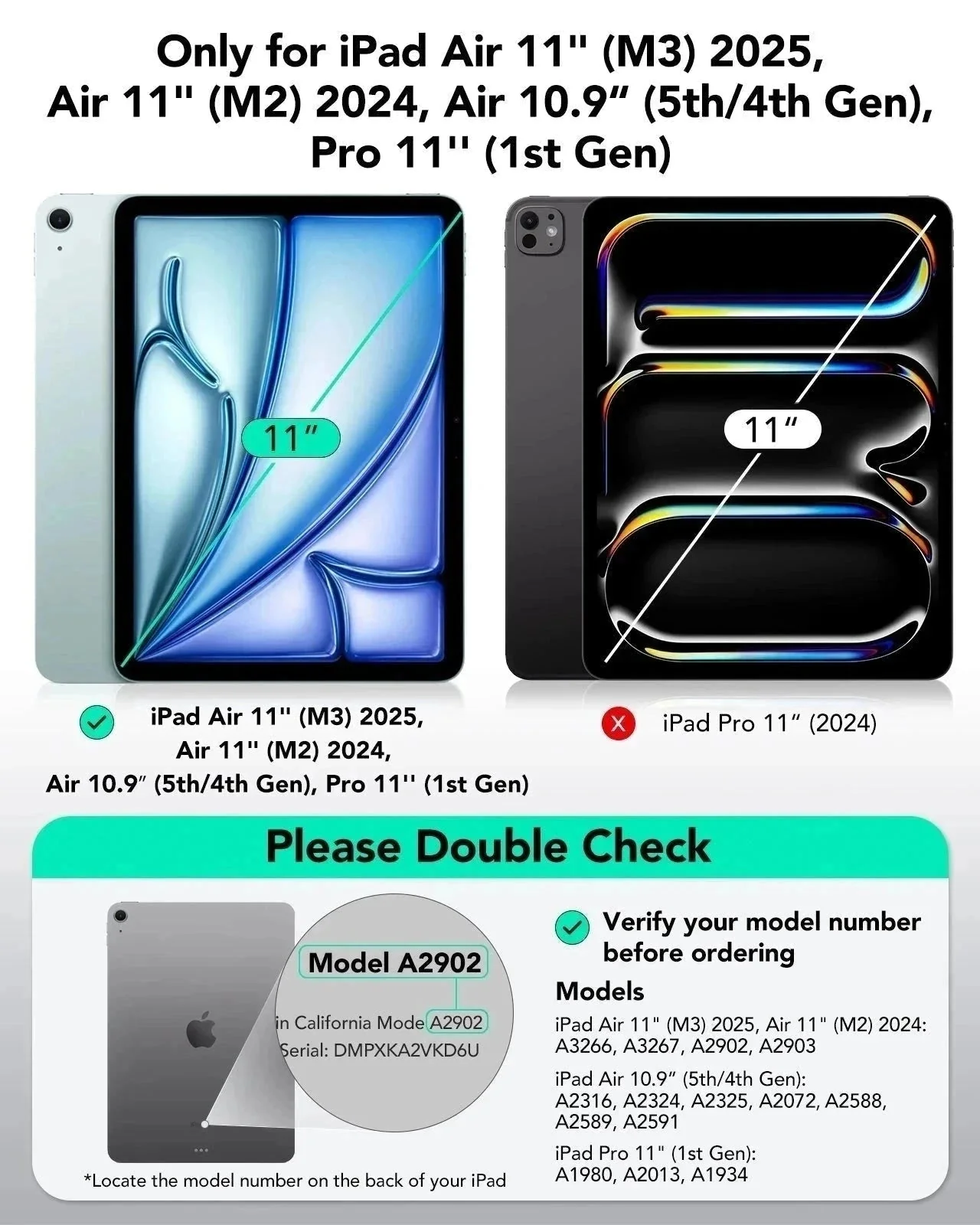 iPad Air 11″ (2025) Rebound Magnetic Case - Green - Image 2