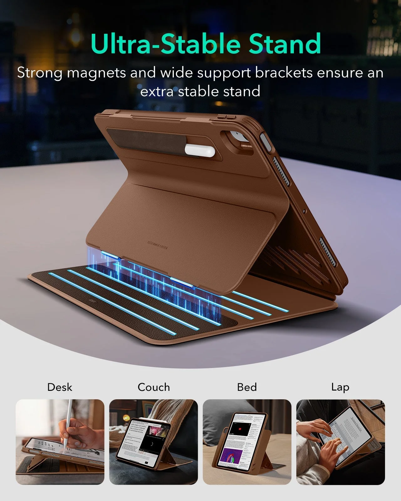 iPad Air 11" (2025) Shift Magnetic Case - Brown - Image 3
