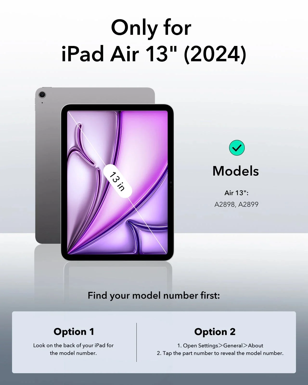 iPad Air 13ʺ (2024) Rebound Hybrid Case 360 - Brilliant White - Image 2
