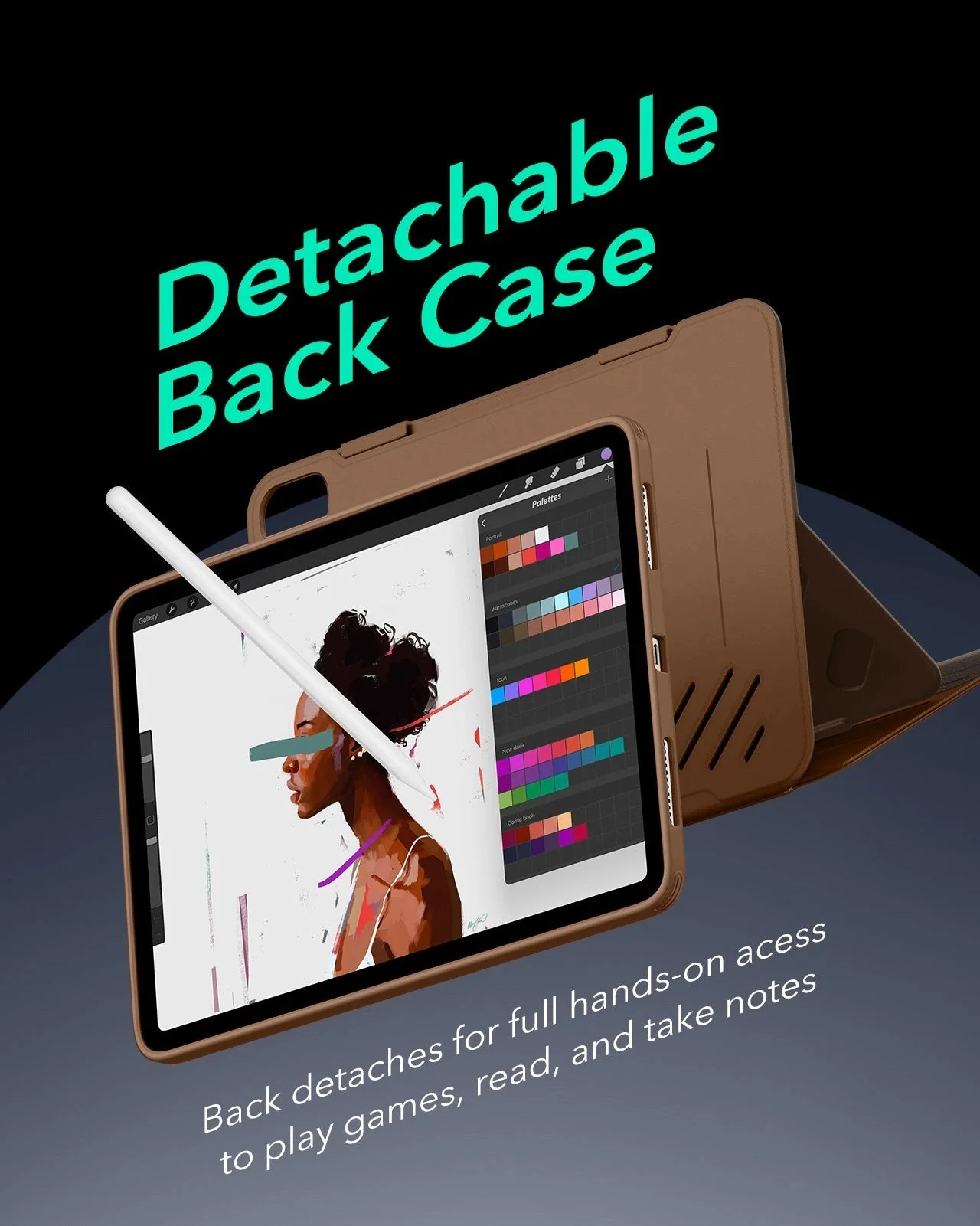 iPad Air 13ʺ (2024) Shift Magnetic Case - Brown - Image 5