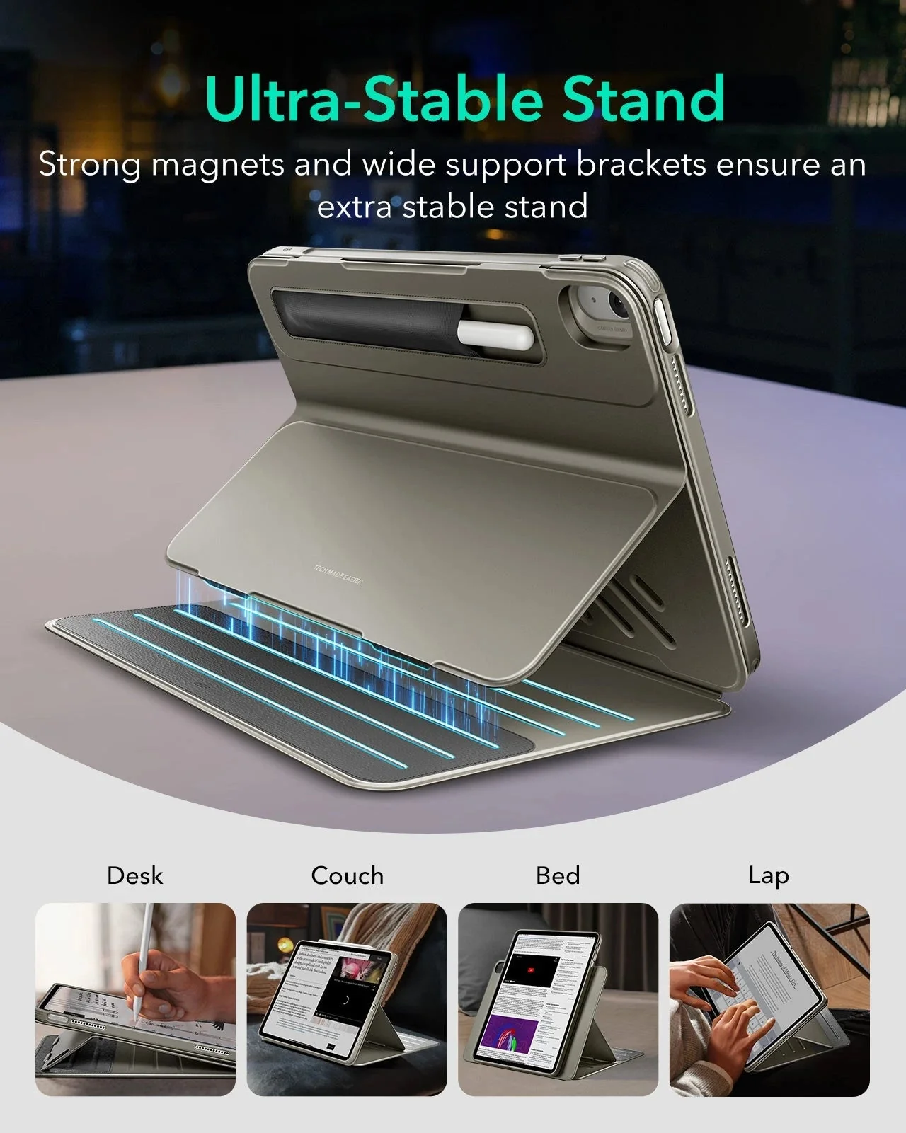 iPad Air 13ʺ (2024) Shift Magnetic Case - Titanium - Image 3