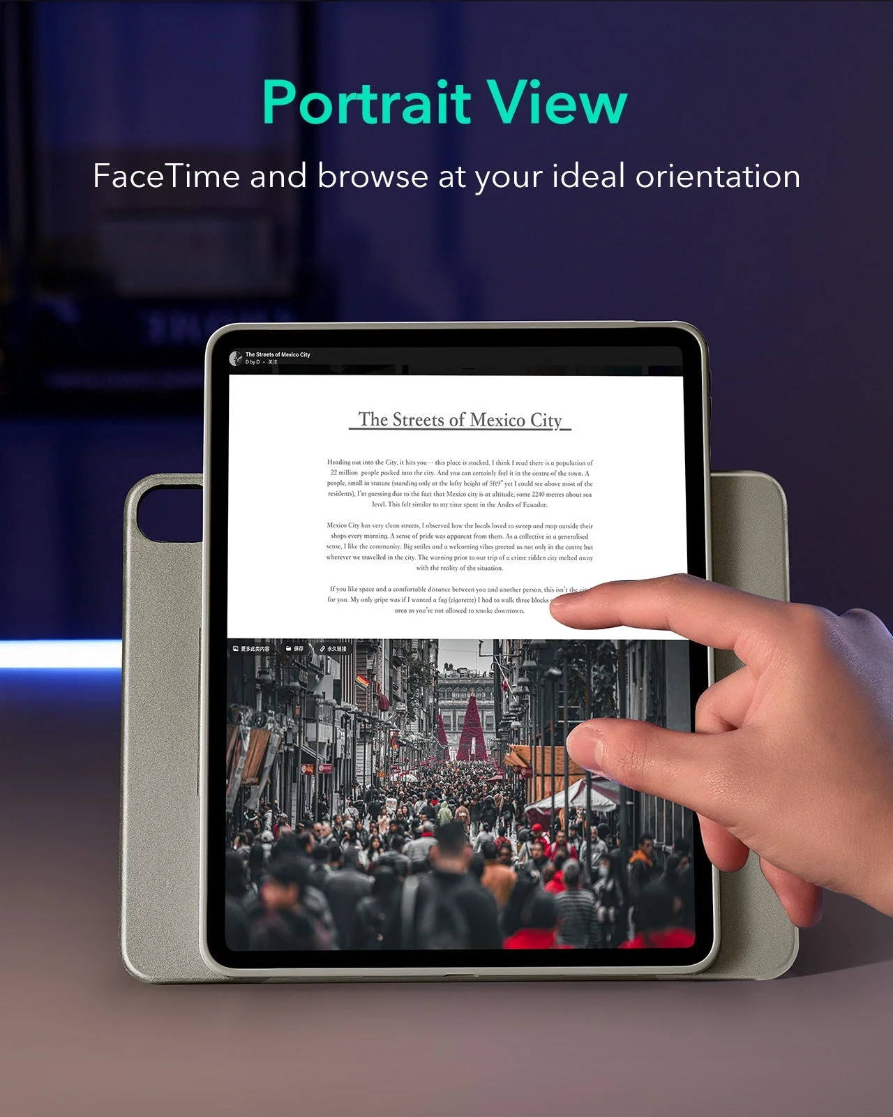 iPad Air 13ʺ (2024) Shift Magnetic Case - Titanium - Image 6