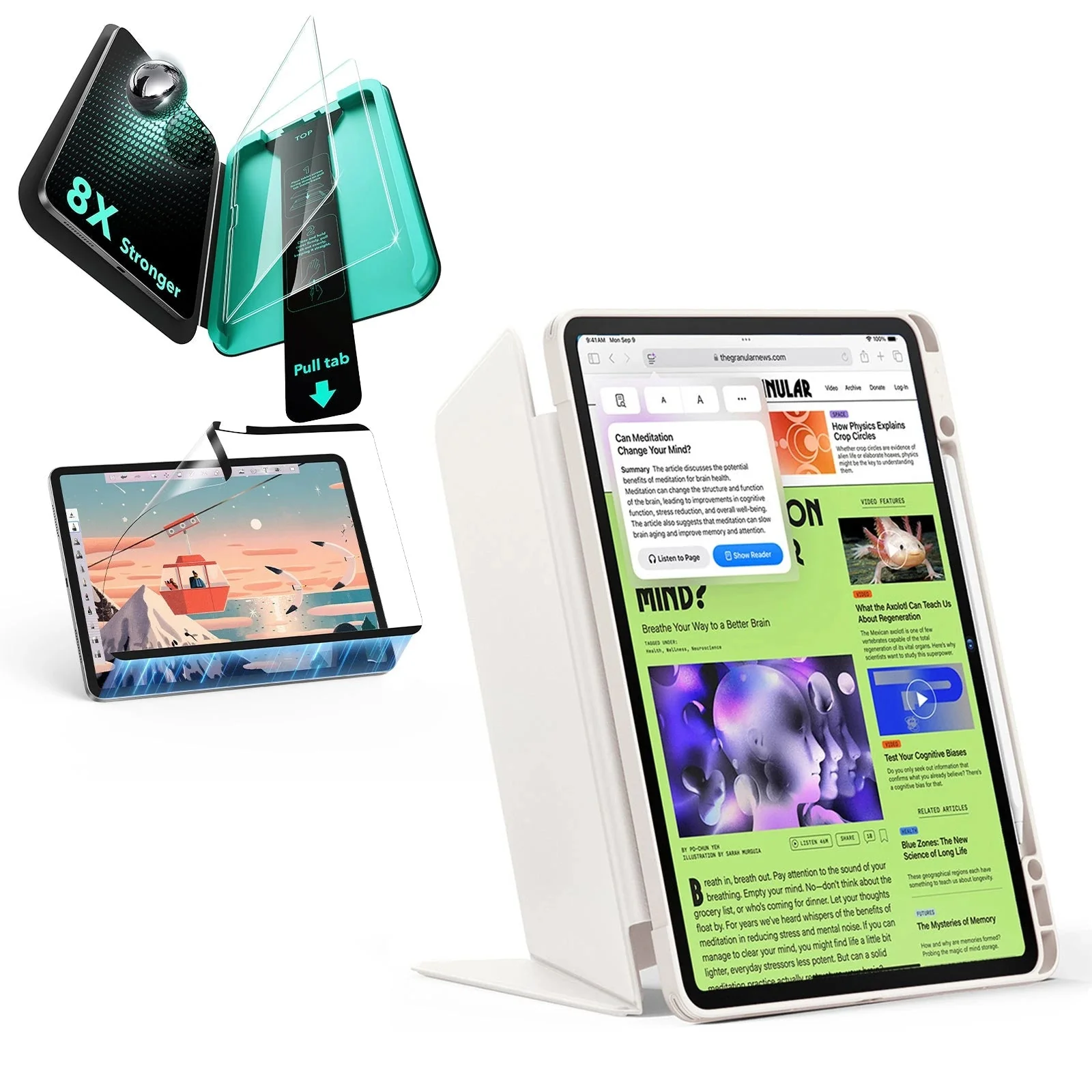 iPad Air 13" (2025) Flip Transformation Bundle - Starlight